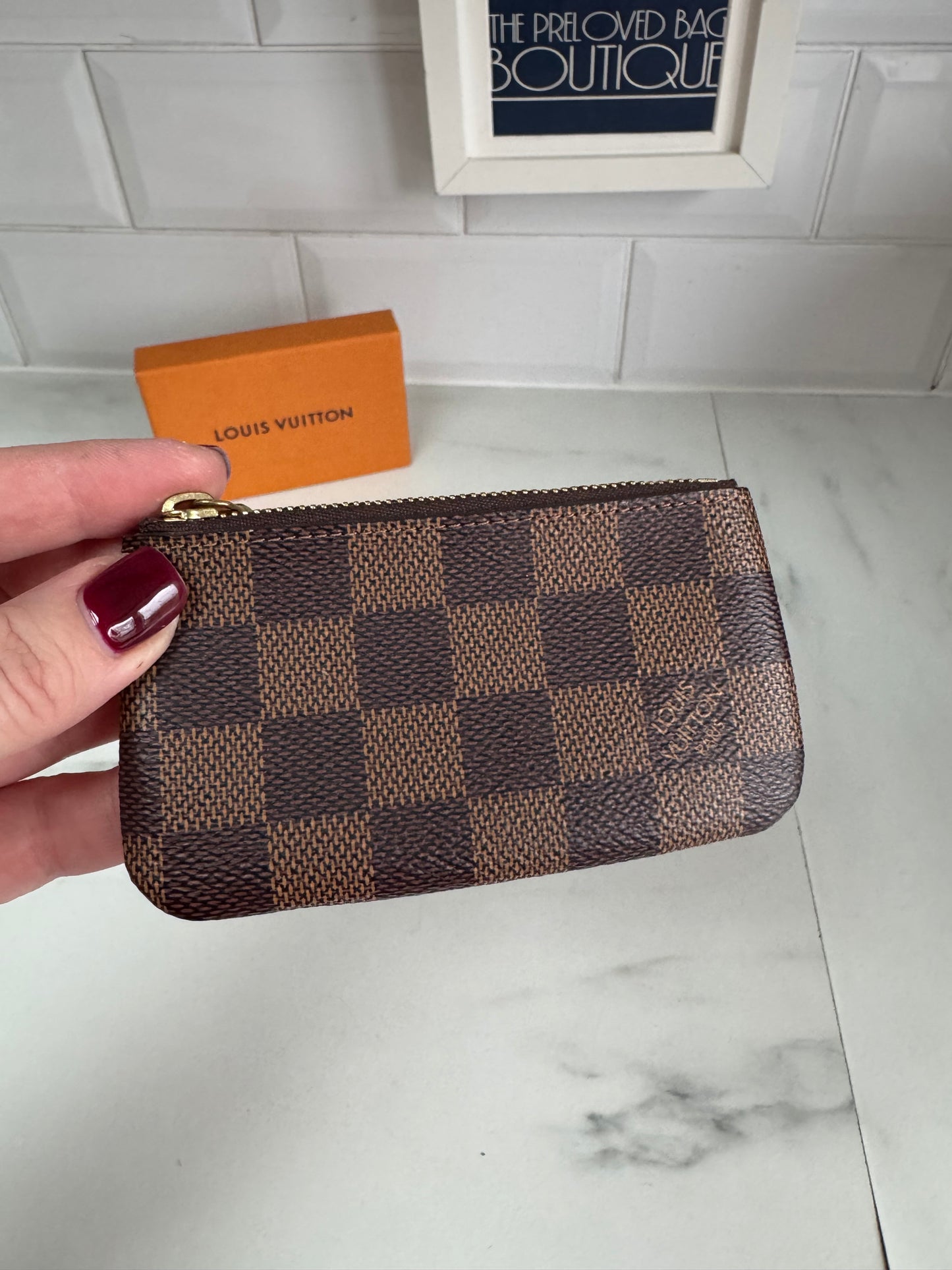 Louis Vuitton Key Pouch - Damier Ebene Brown