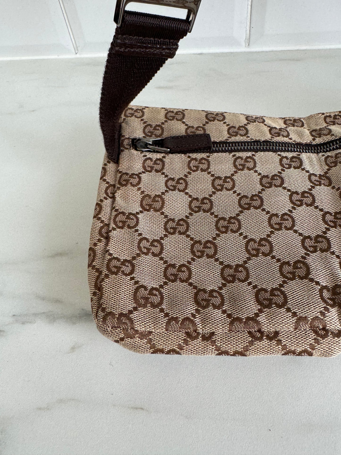 Gucci Waist/Belt Bag - Brown Monogram