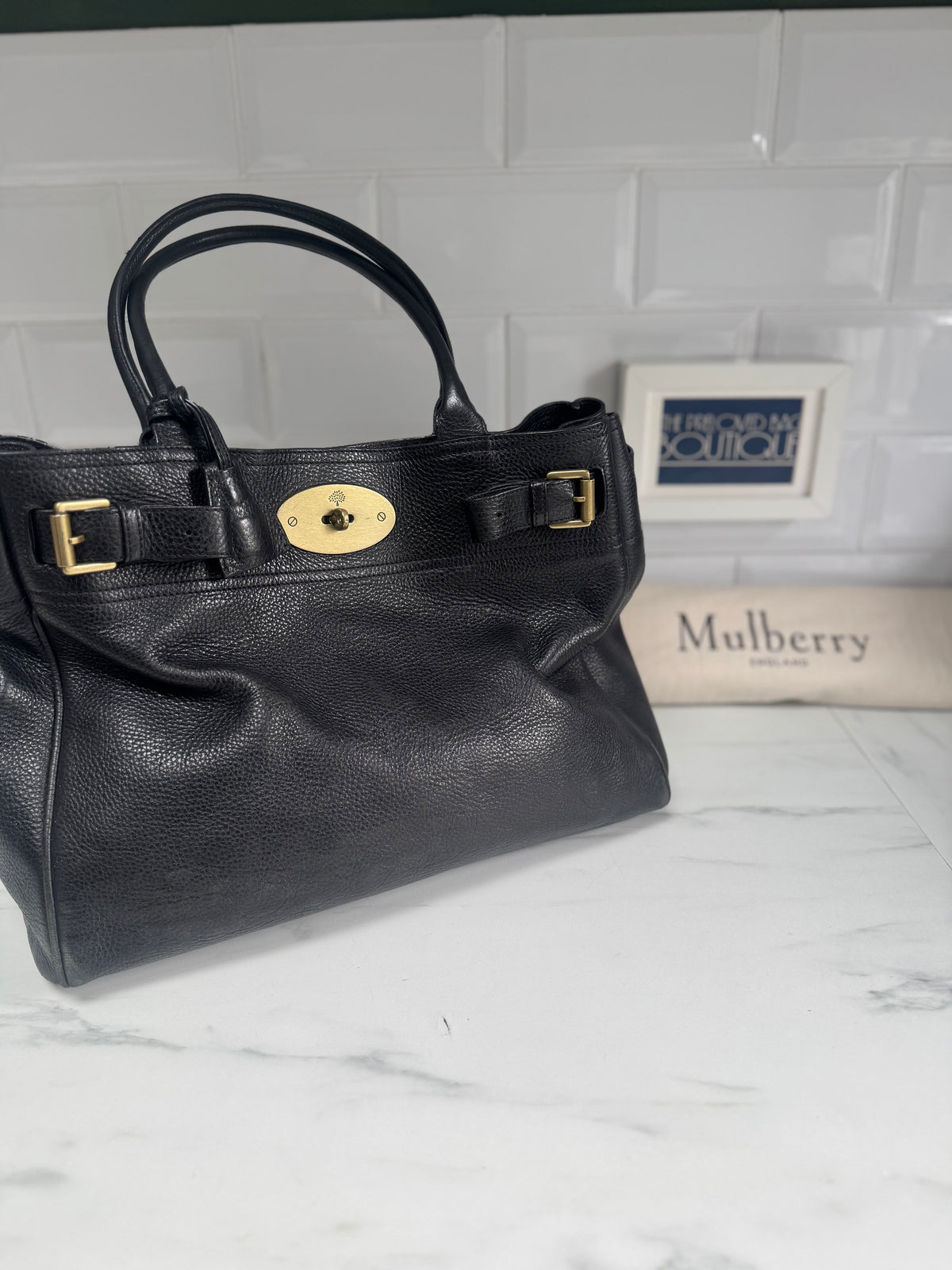 Mulberry Postmans Lock Open Top Tote - Black