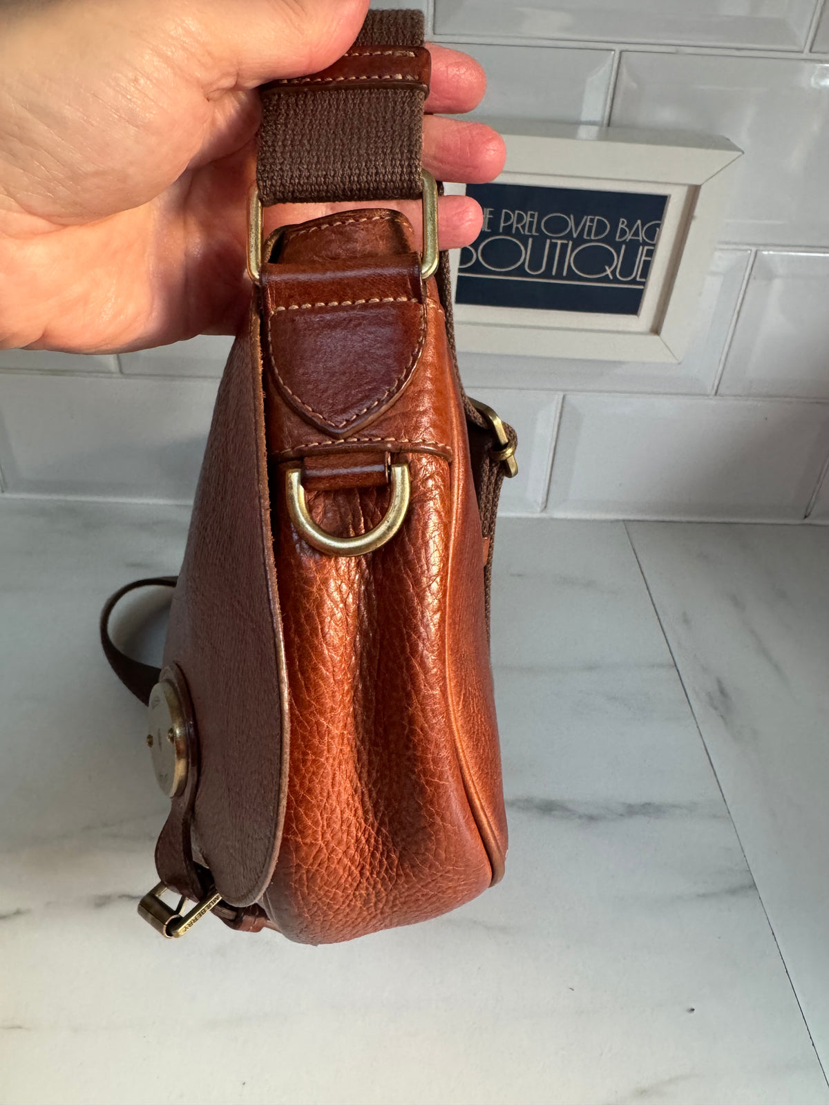 Mulberry Bonnie Satchel - Oak
