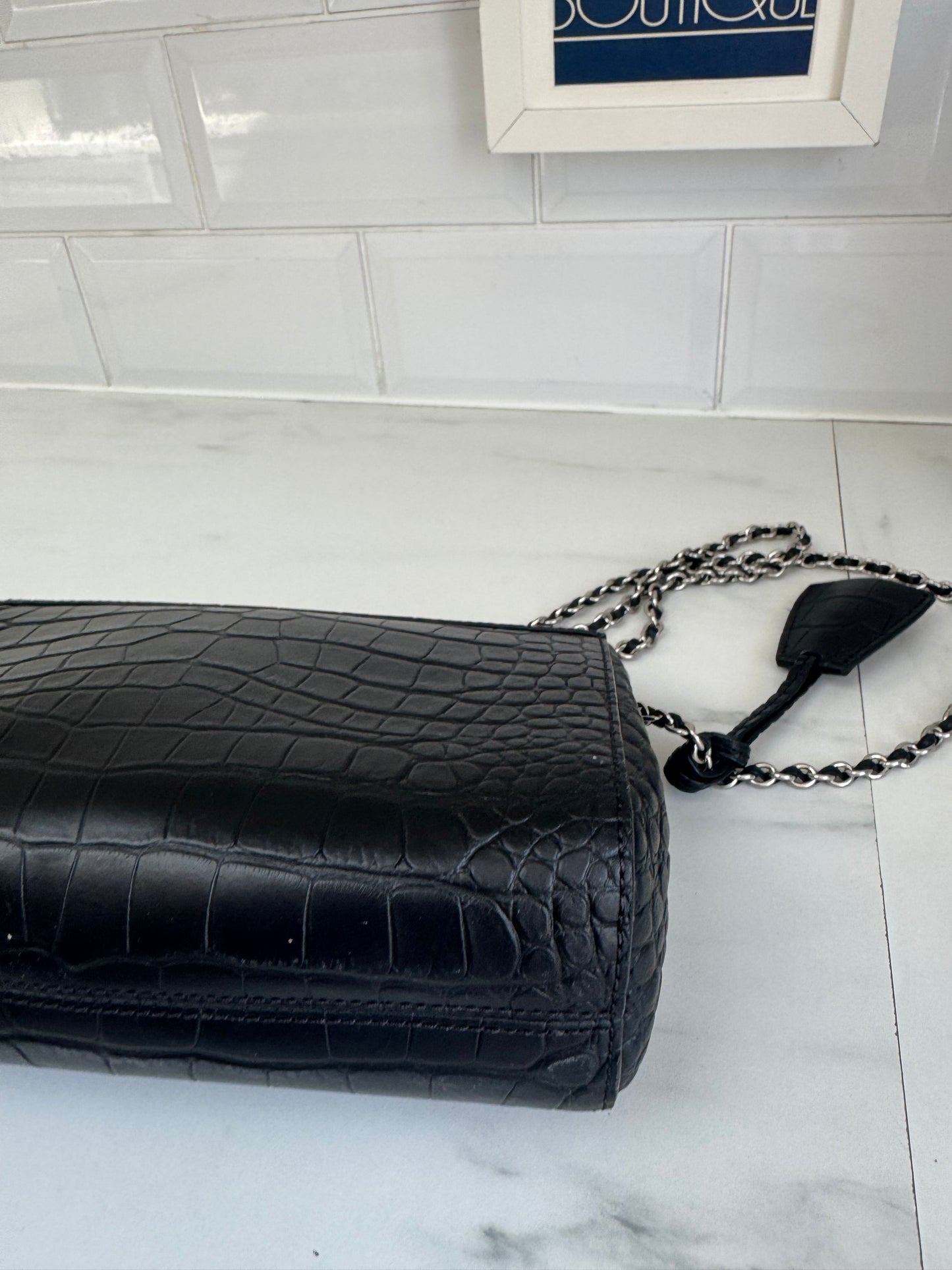 Mulberry Regular Lily -Black Croc