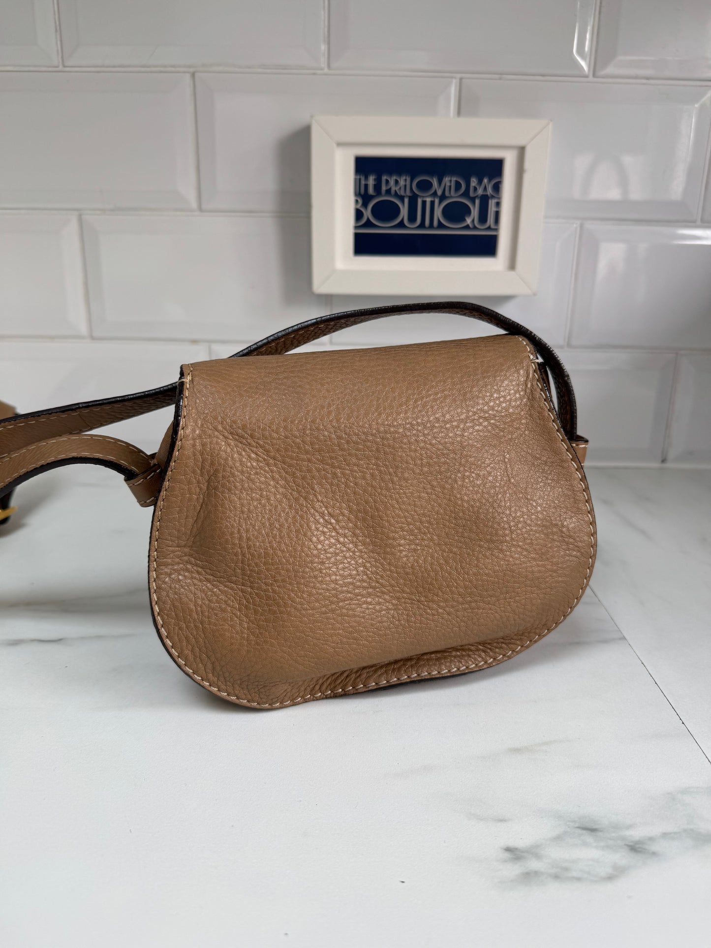 Chloé Small Marcie Satchel- Nut