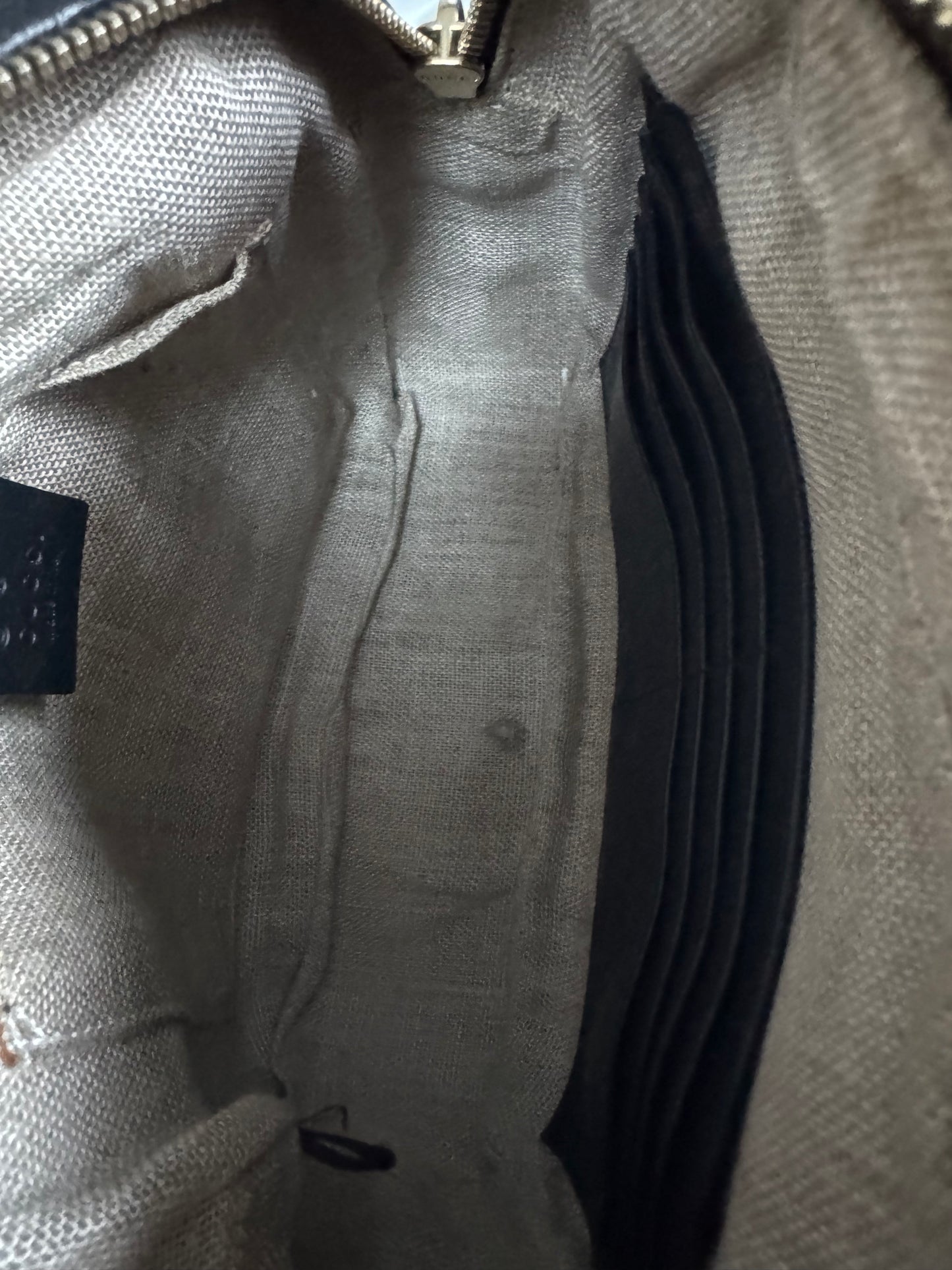 Gucci Micro Guccissima Bree Cross Body Bag - Black