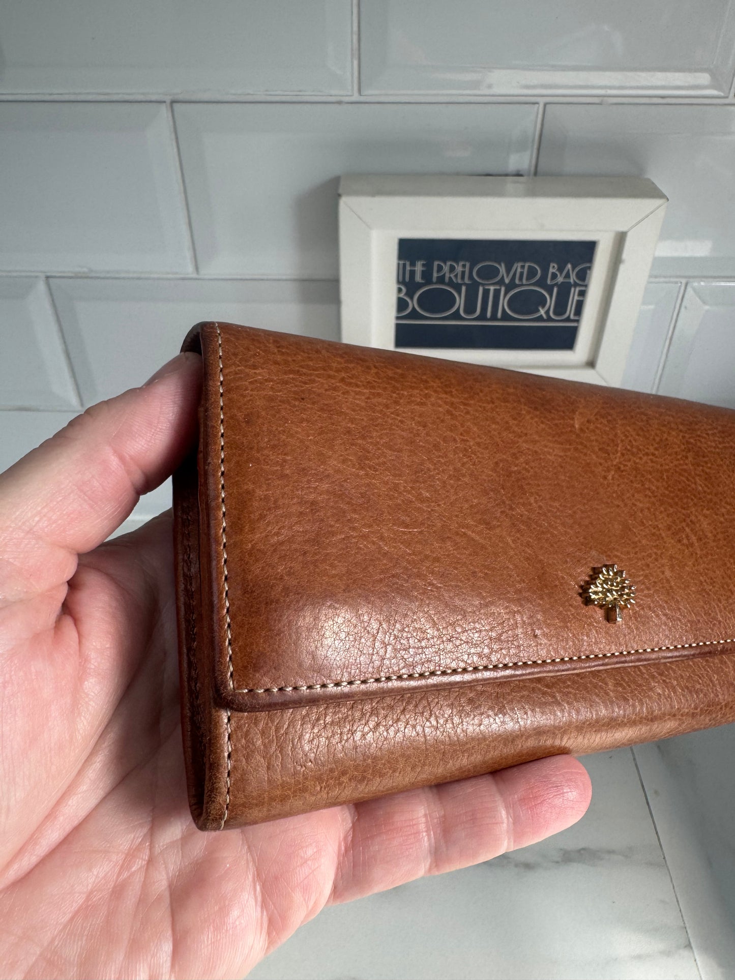 Mulberry Continental Tree Wallet - Oak
