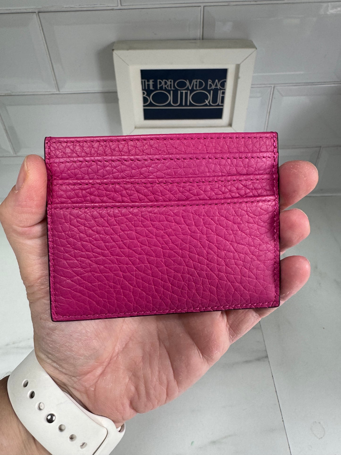 Mulberry Zipped Card Holder - Pink