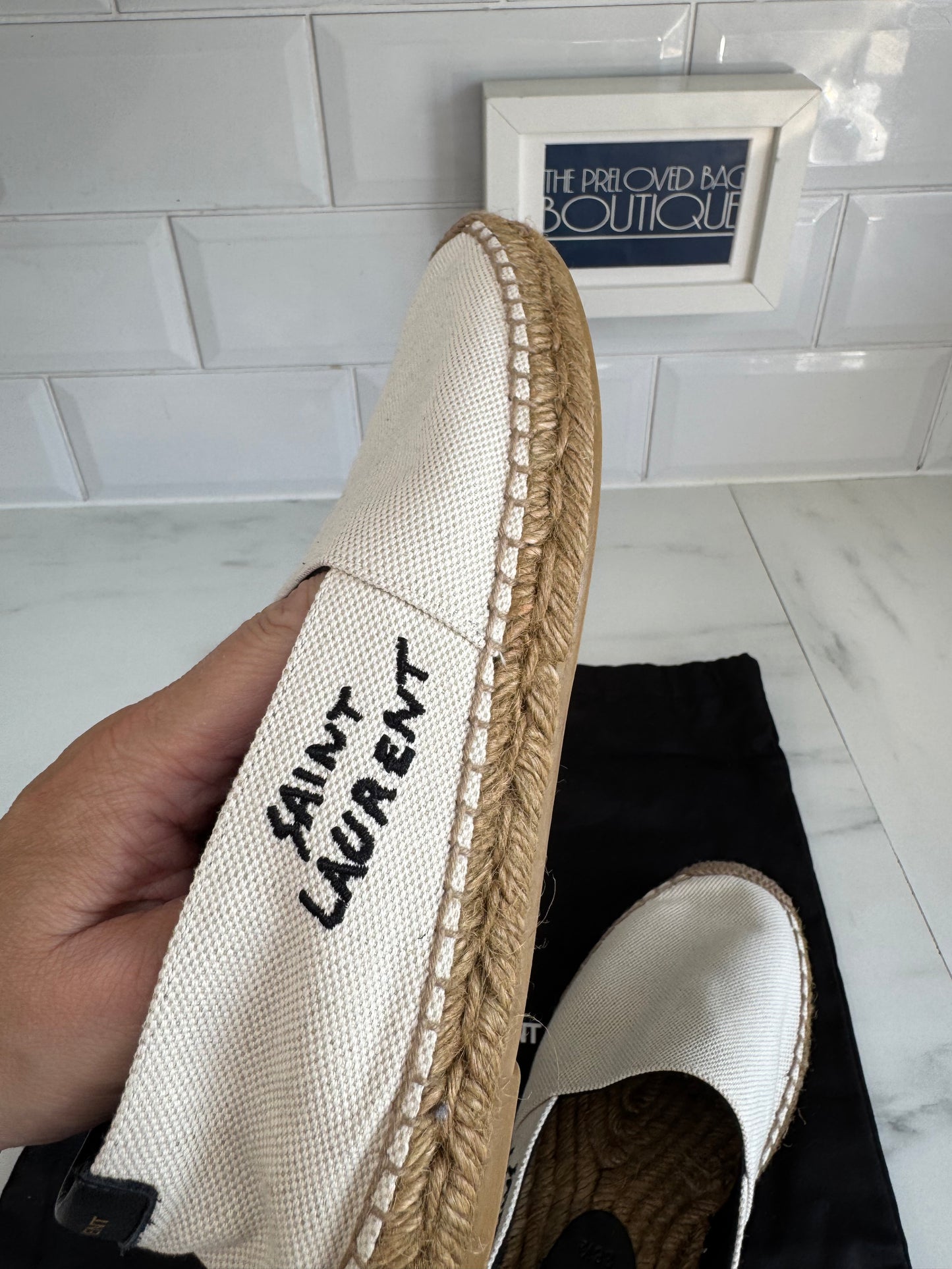 Saint Laurent Espadrilles (2) - Cream