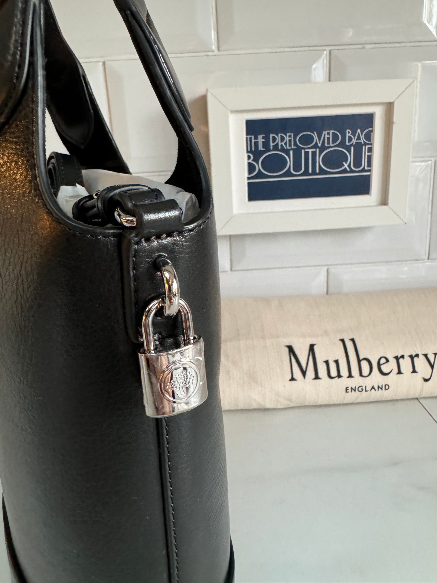 Mulberry Small Lily Tote - Black