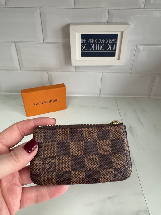 Louis Vuitton Key Pouch - Damier Ebene Brown