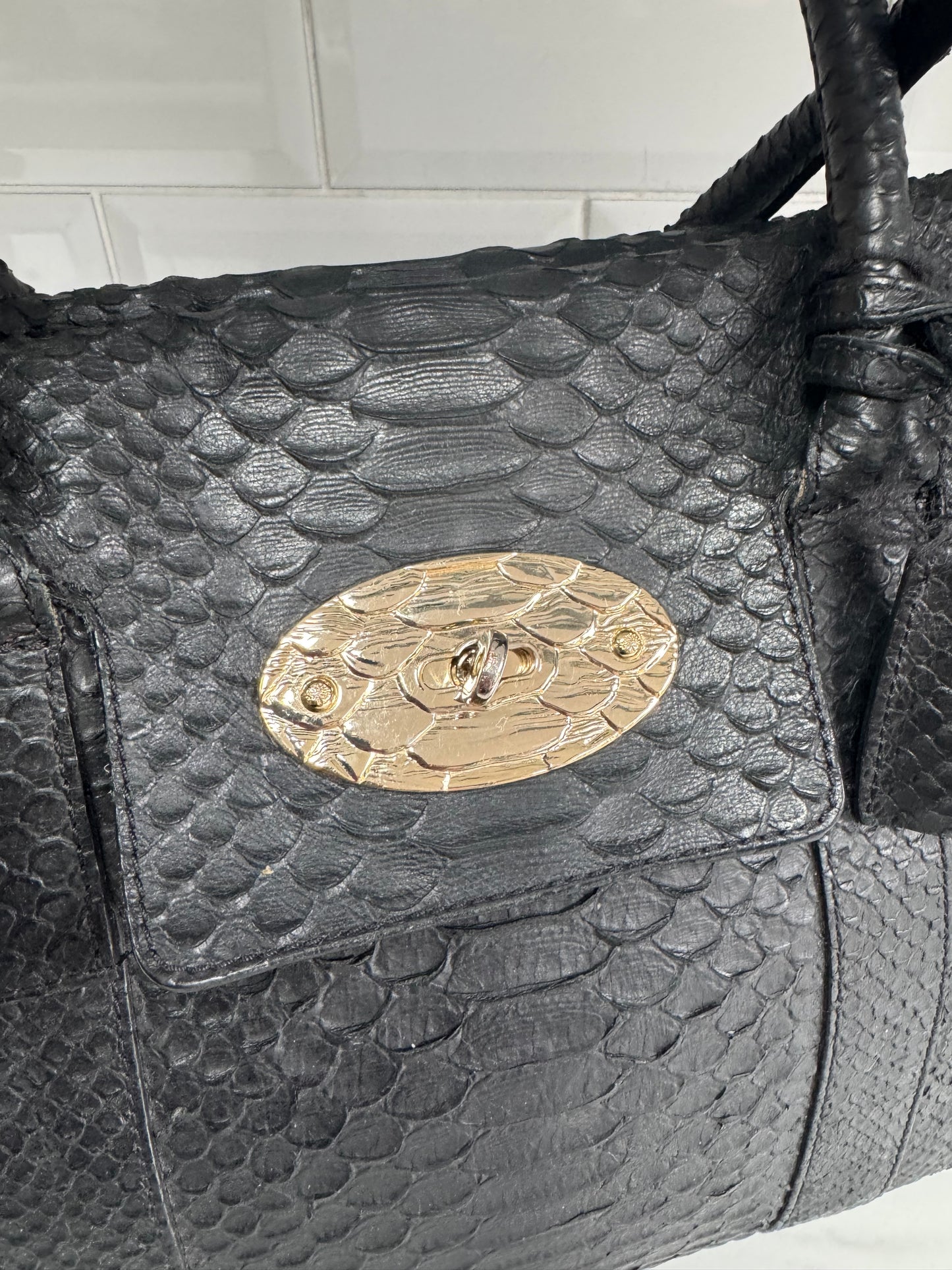 Mulberry Silky Snake Bayswater - Black