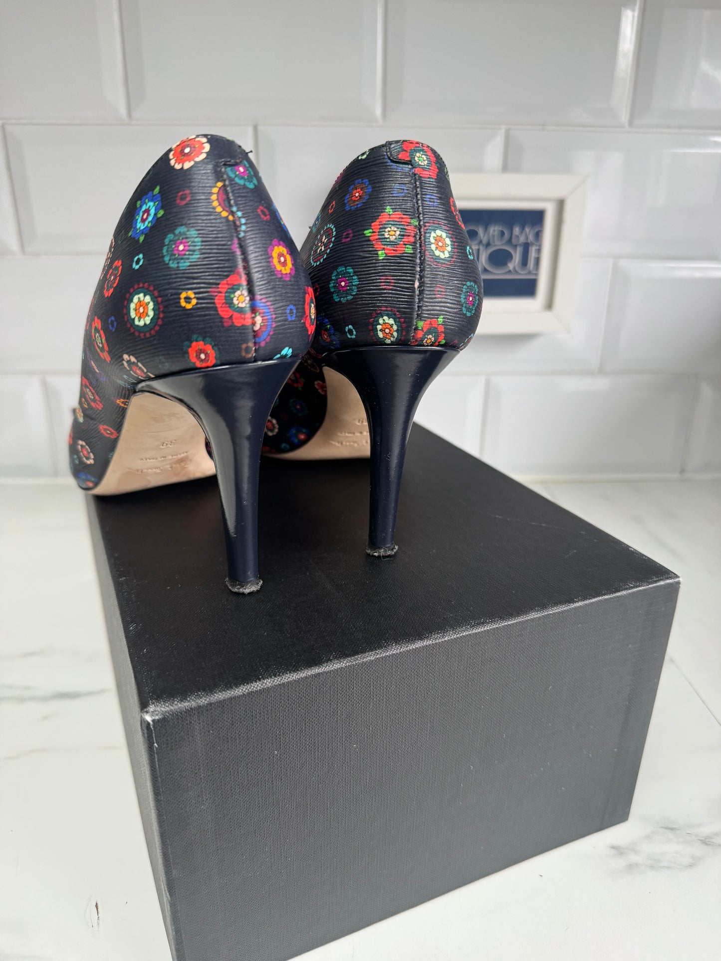 Paul Smith Patterned Heels - Blue, Red, Green, white