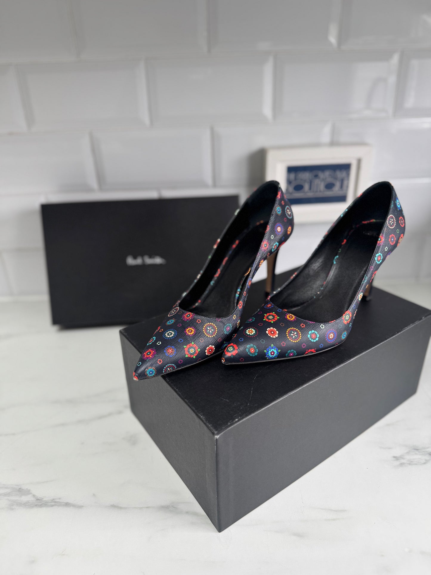 Paul Smith Patterned Heels - Blue, Red, Green, white