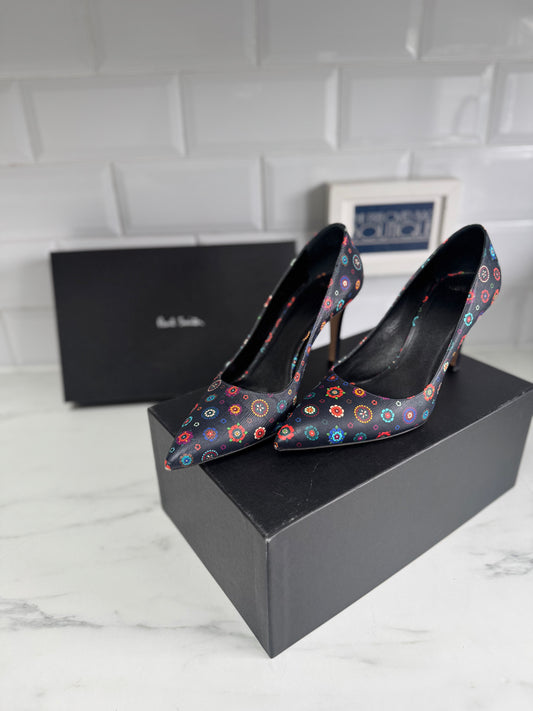 Paul Smith Patterned Heels - Blue, Red, Green, white