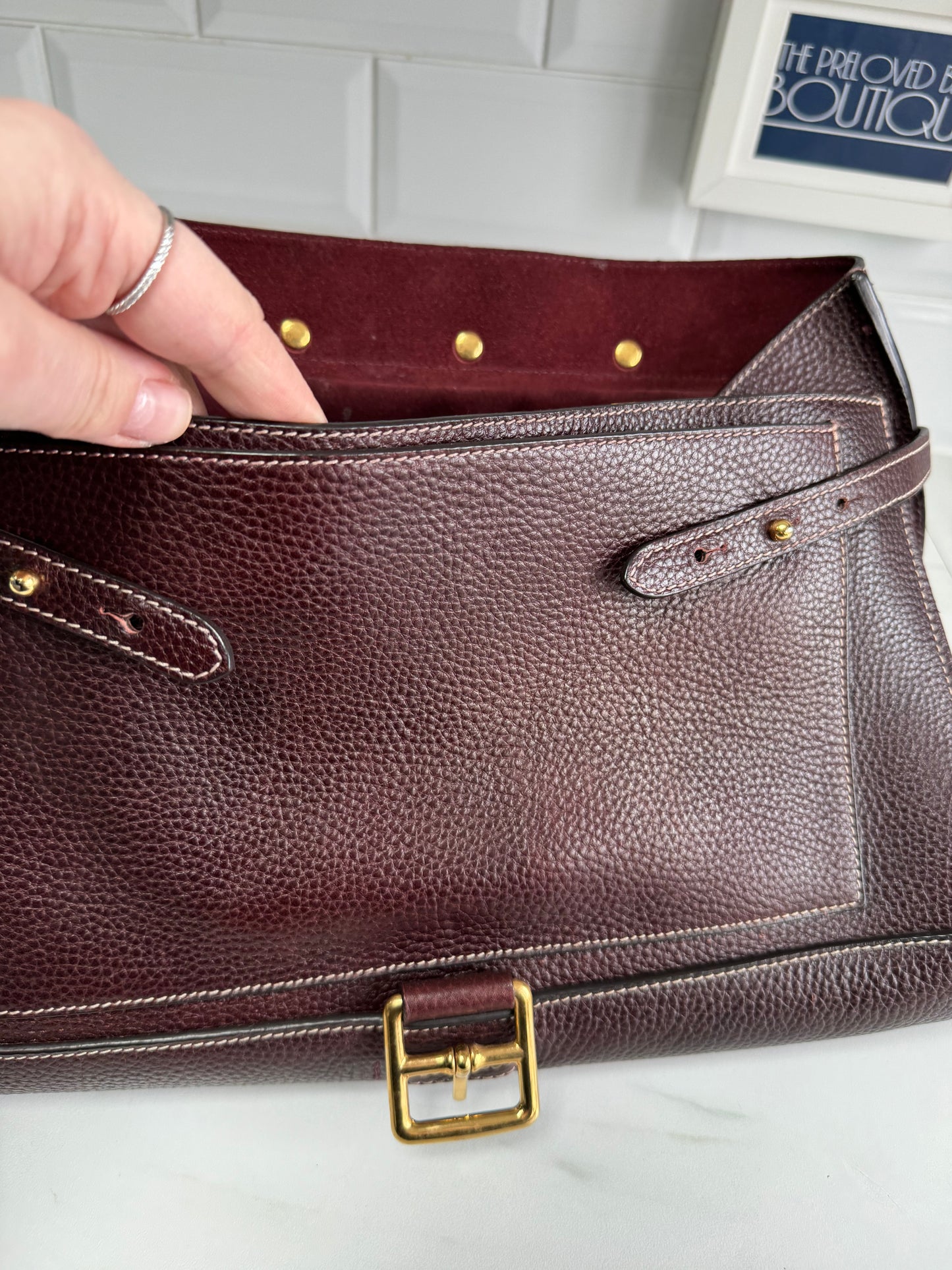 Mulberry Chiltern Satchel - Oxblood