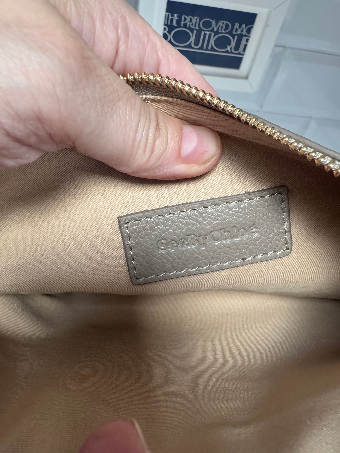Chloè Lesley Baguette Saddle Bag - Motty Grey