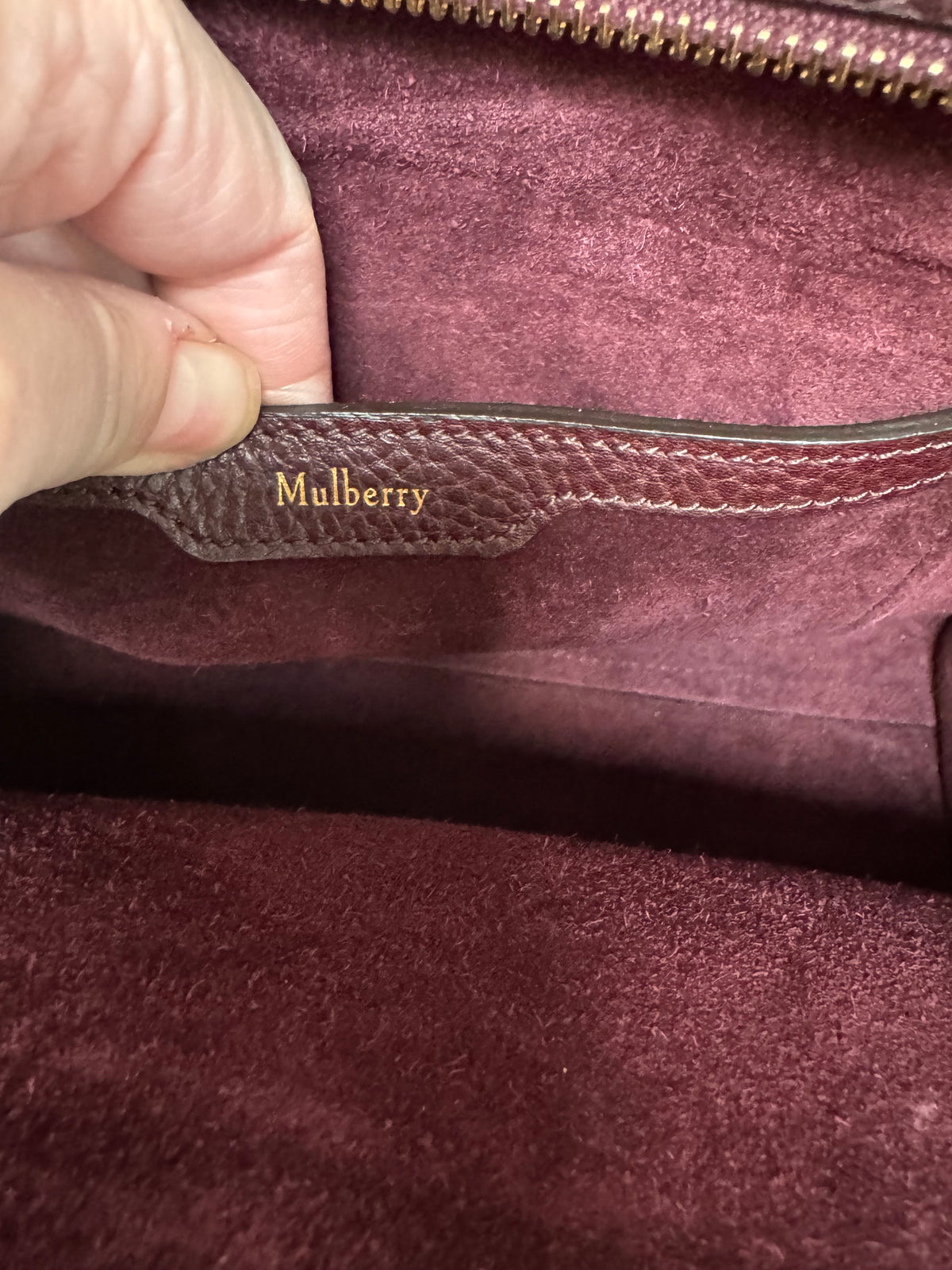 Mulberry Small Zipped Bayswater - Oxblood