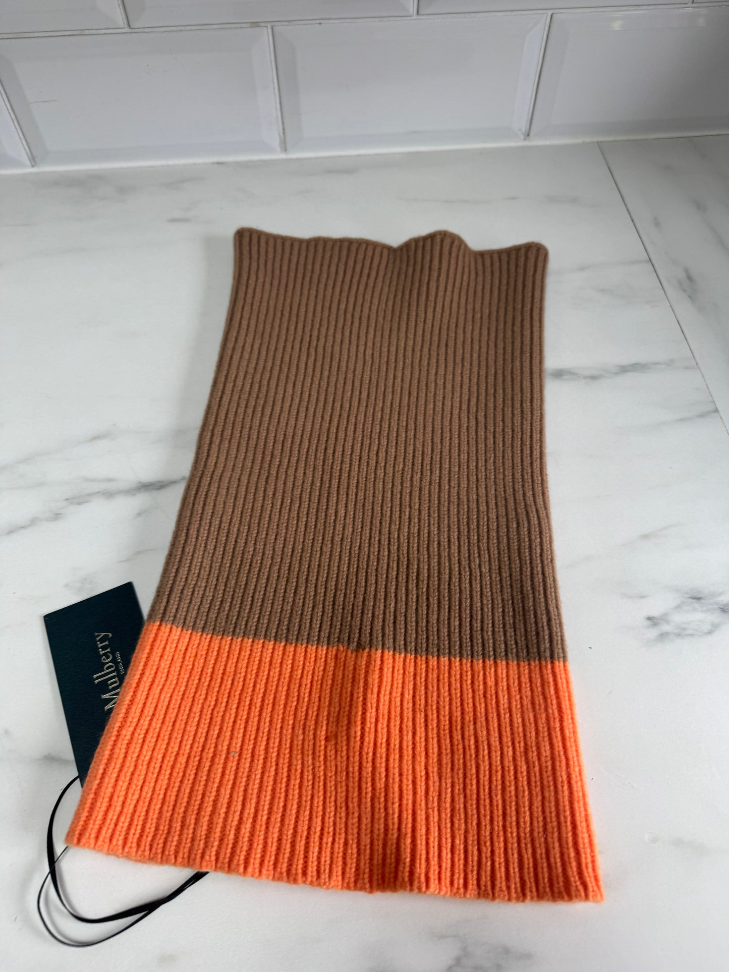 Mulberry Snood - Sable and Apricot