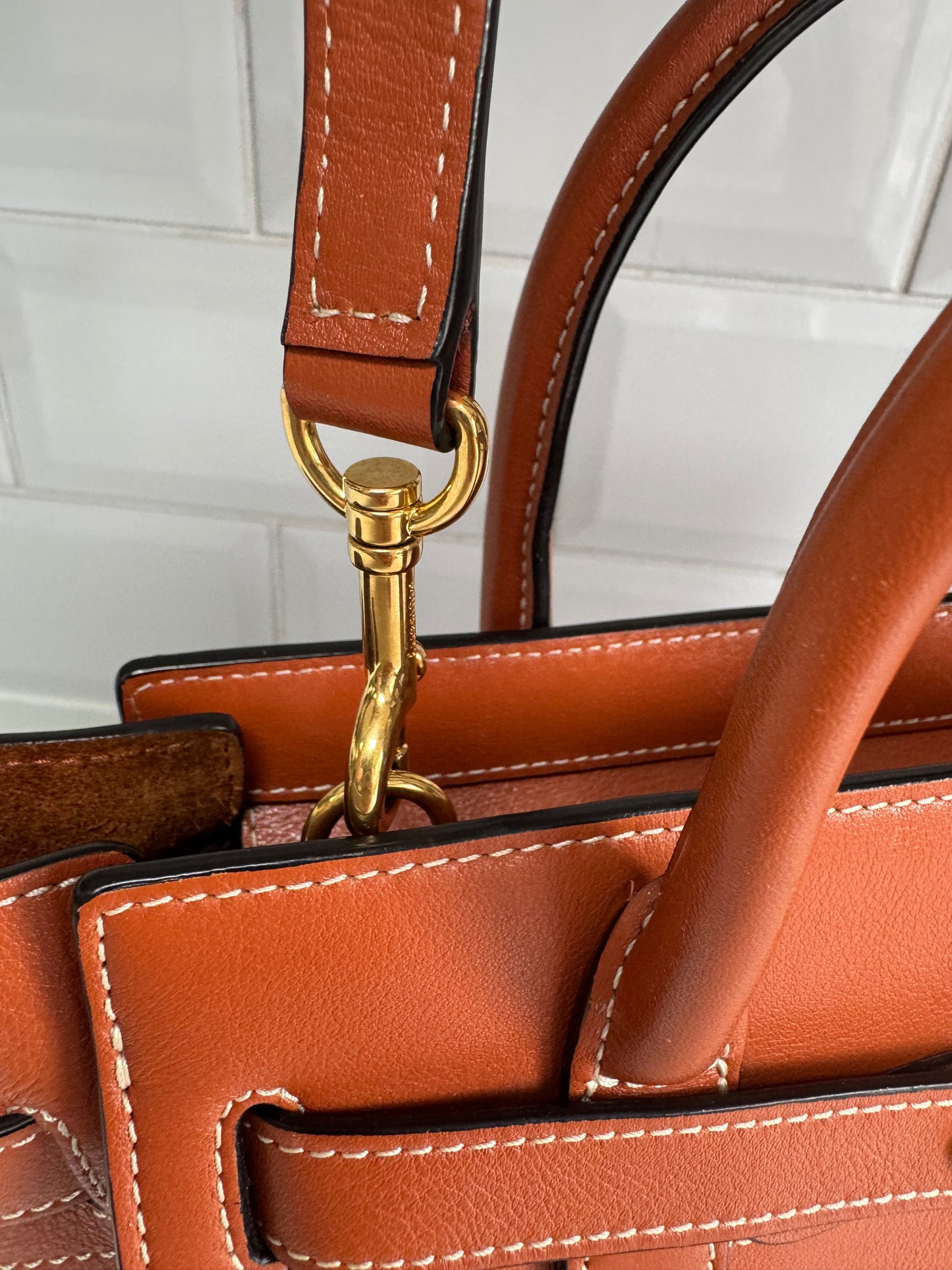 Mulberry Small Zipped Bayswater - Rust