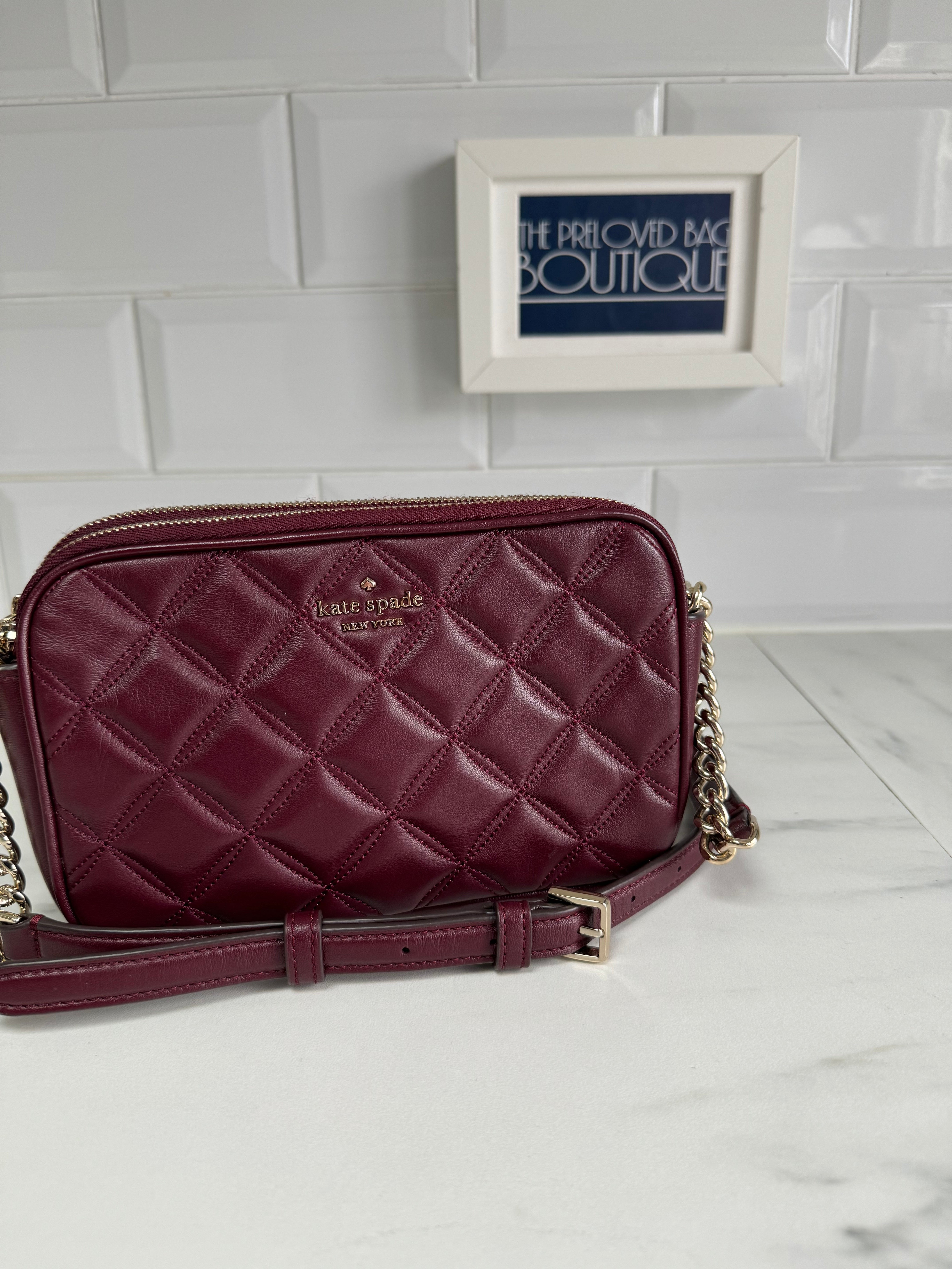 Kate spade burgundy on sale bag