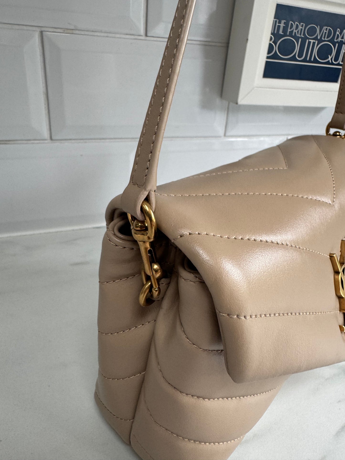 Saint Laurent Toy Lou Lou - Dark Beige