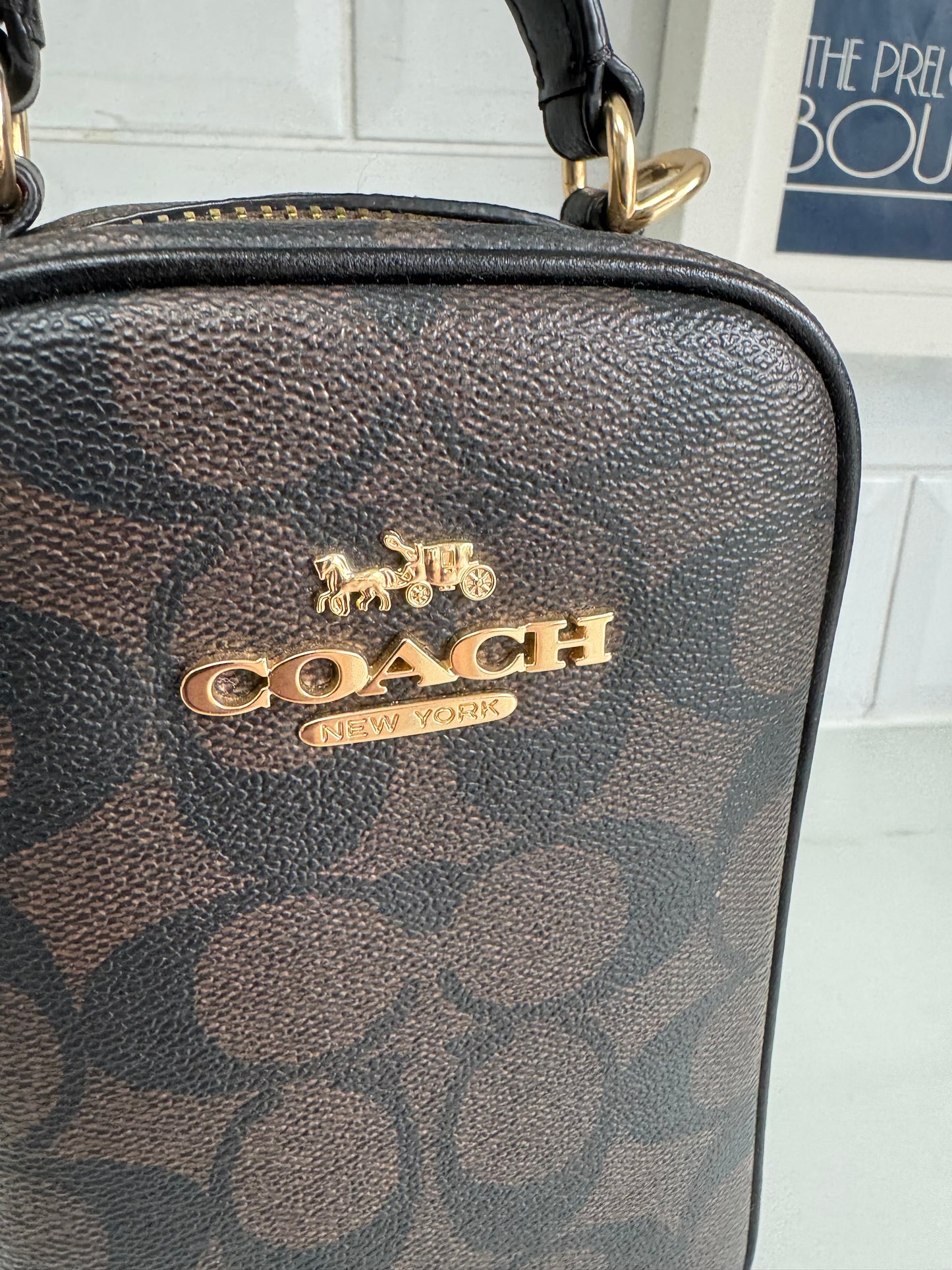 Coach Eva Crossbody Phone Bag - Brown