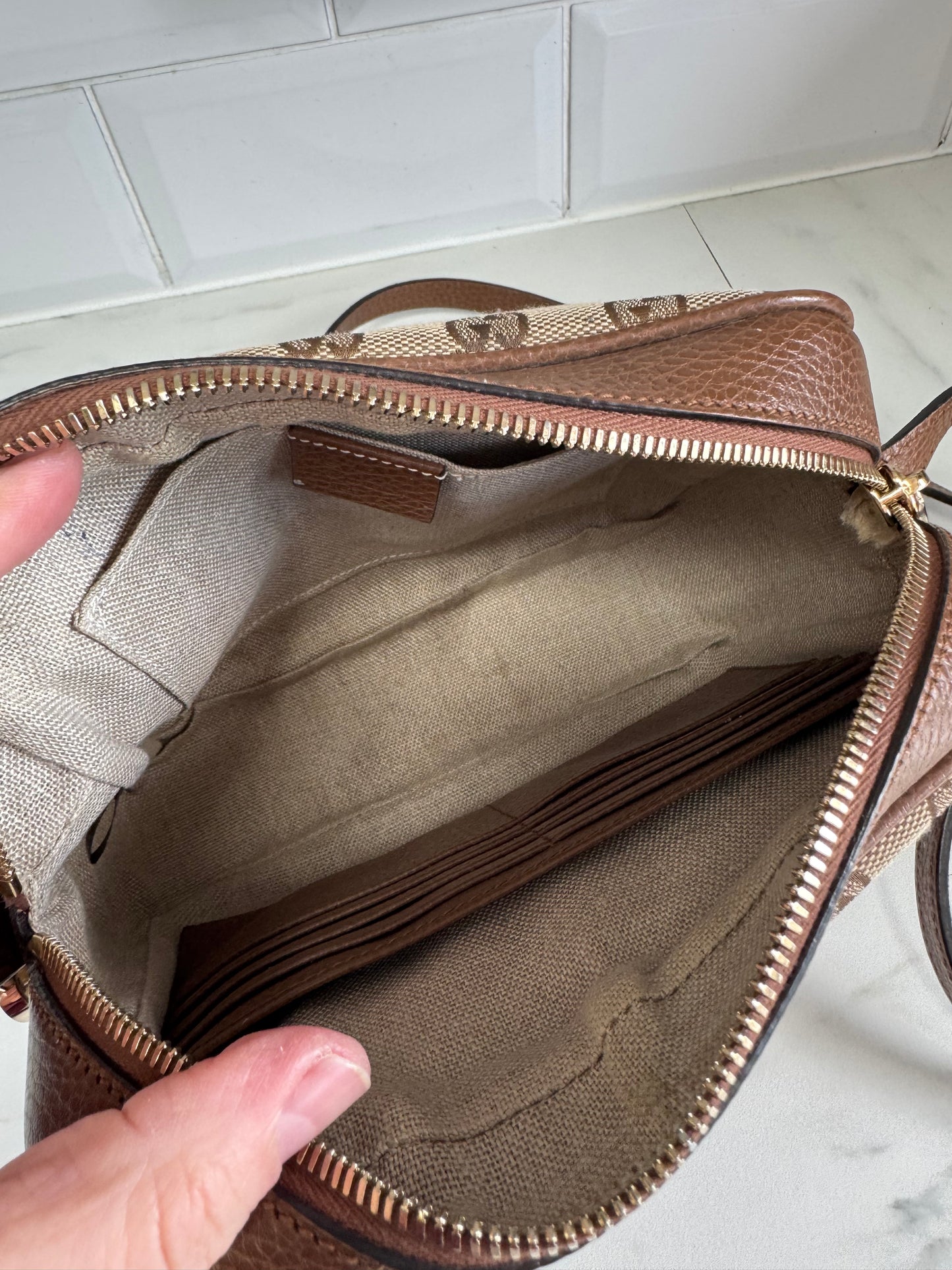 Gucci Bree Crossbody - Brown