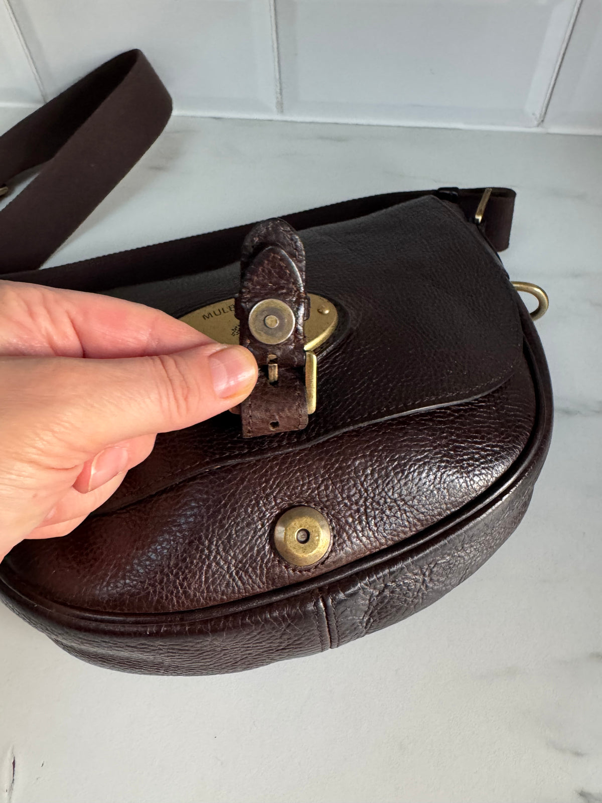 Mulberry Bonnie Satchel - Chocolate Brown