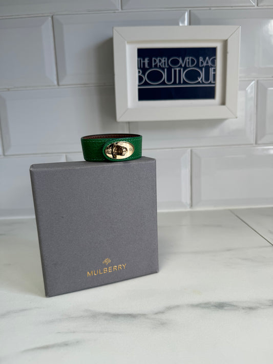 Mulberry Bayswater Leather Bracelet - Green