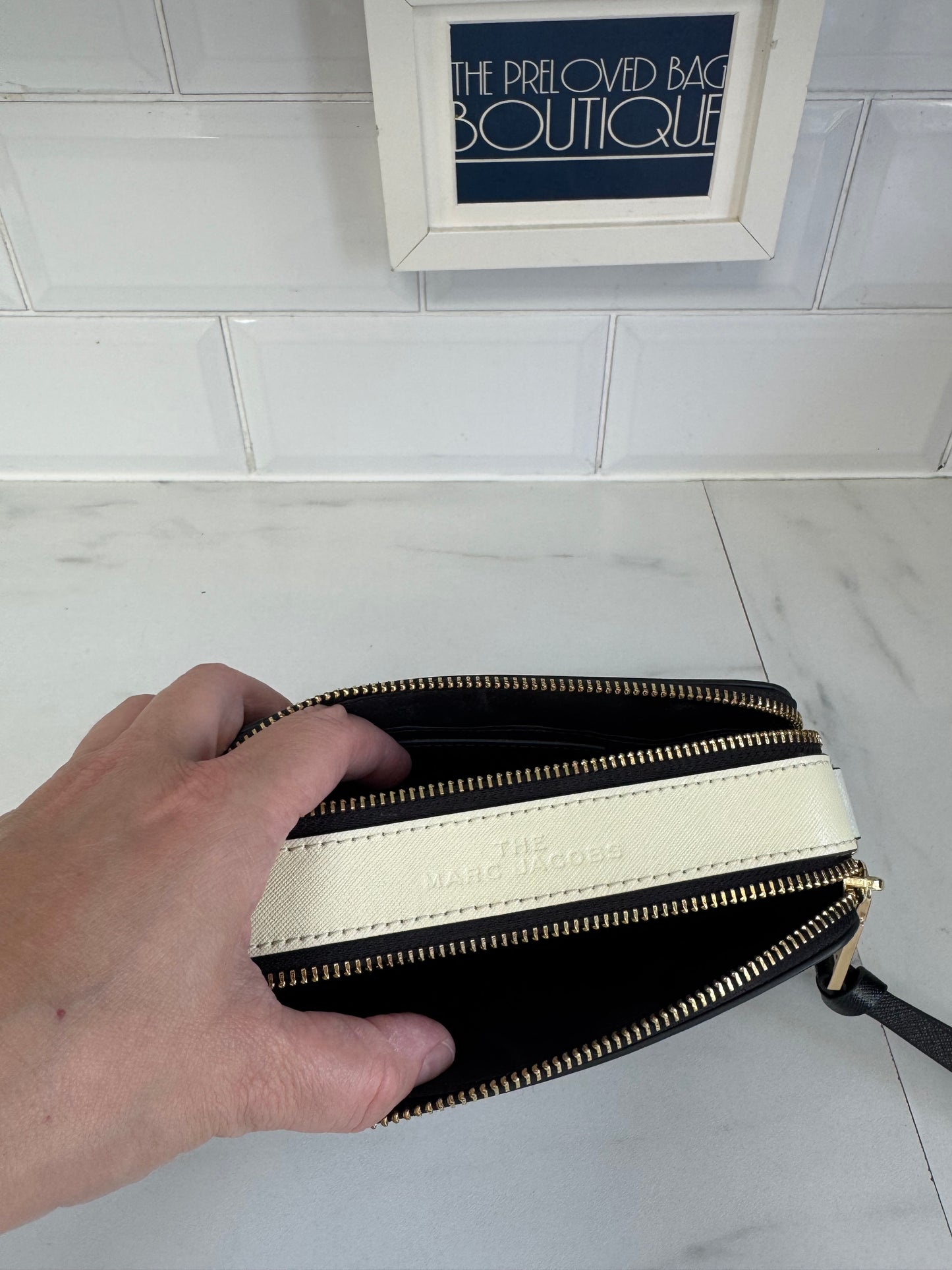 Marc Jacobs Snapshot Camera Bag - Black and White