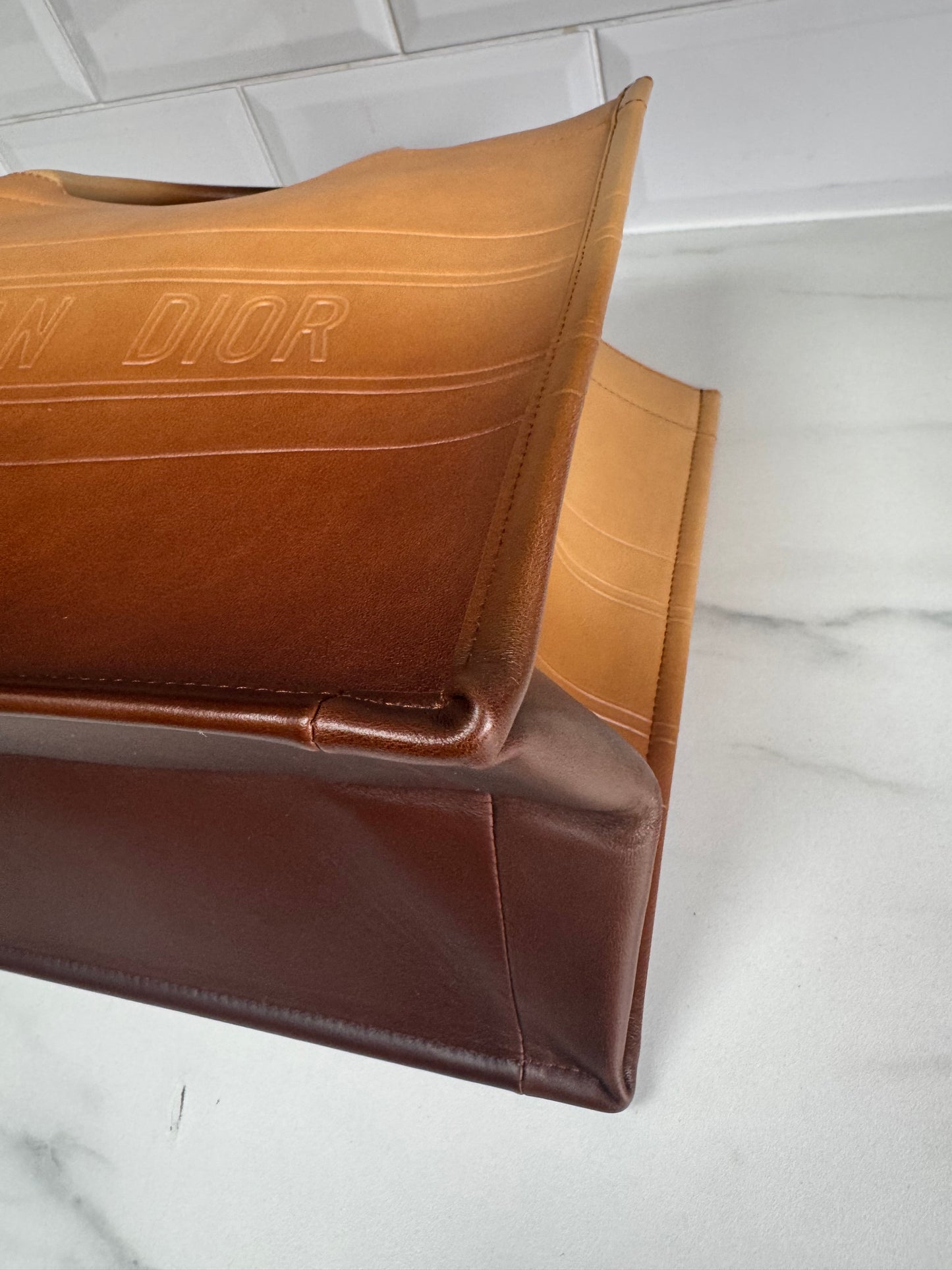 Christian Dior Ombré Tote Bag - brown