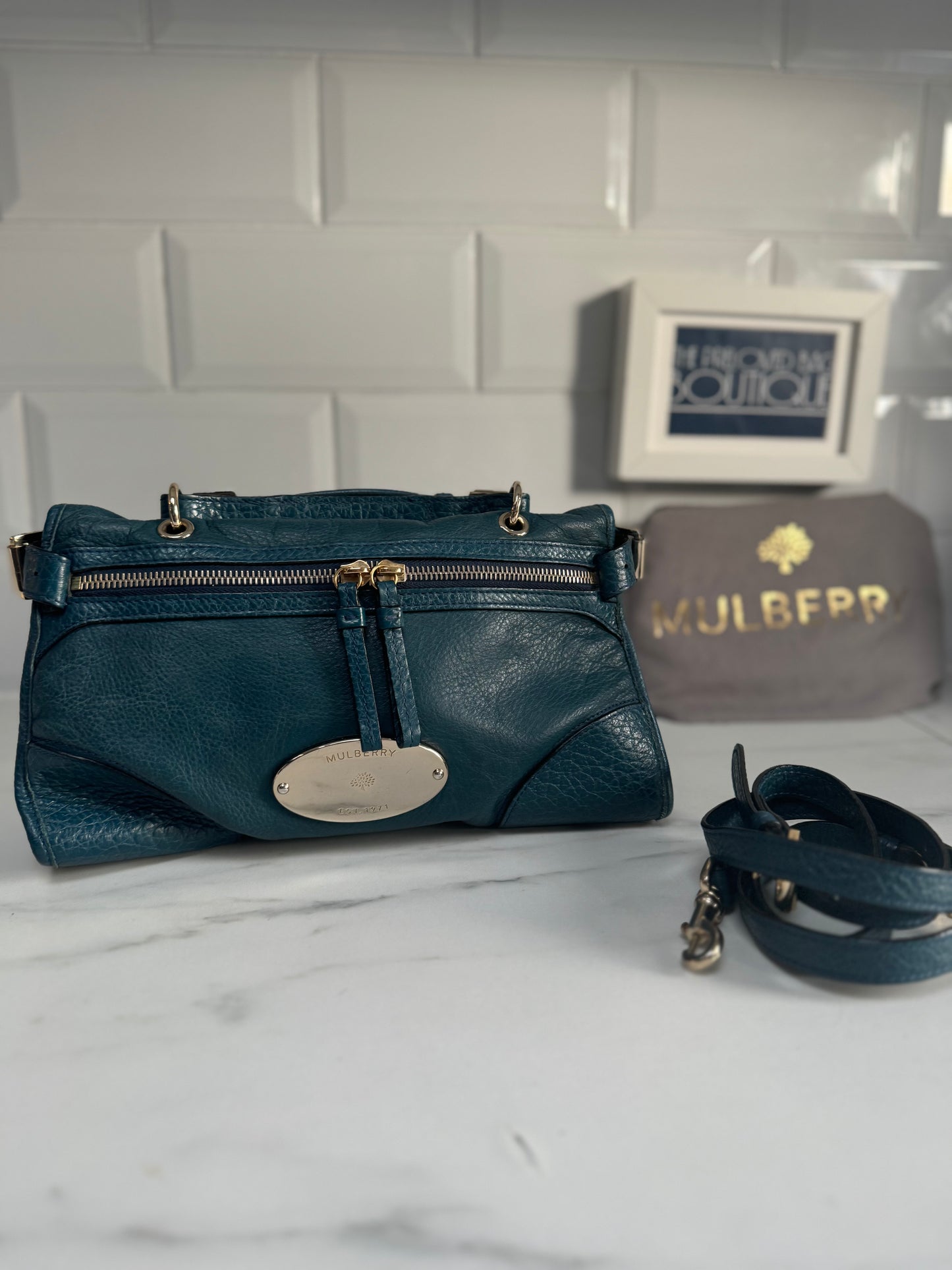 Mulberry Small Taylor - Petrol Blue