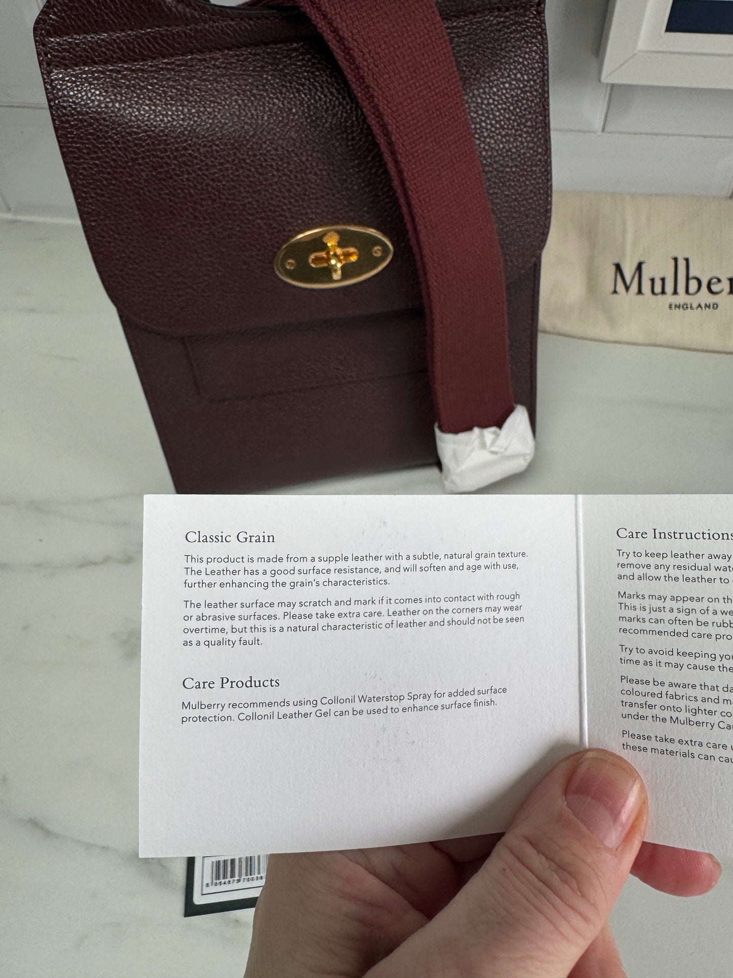 Mulberry Small Antony - Oxblood