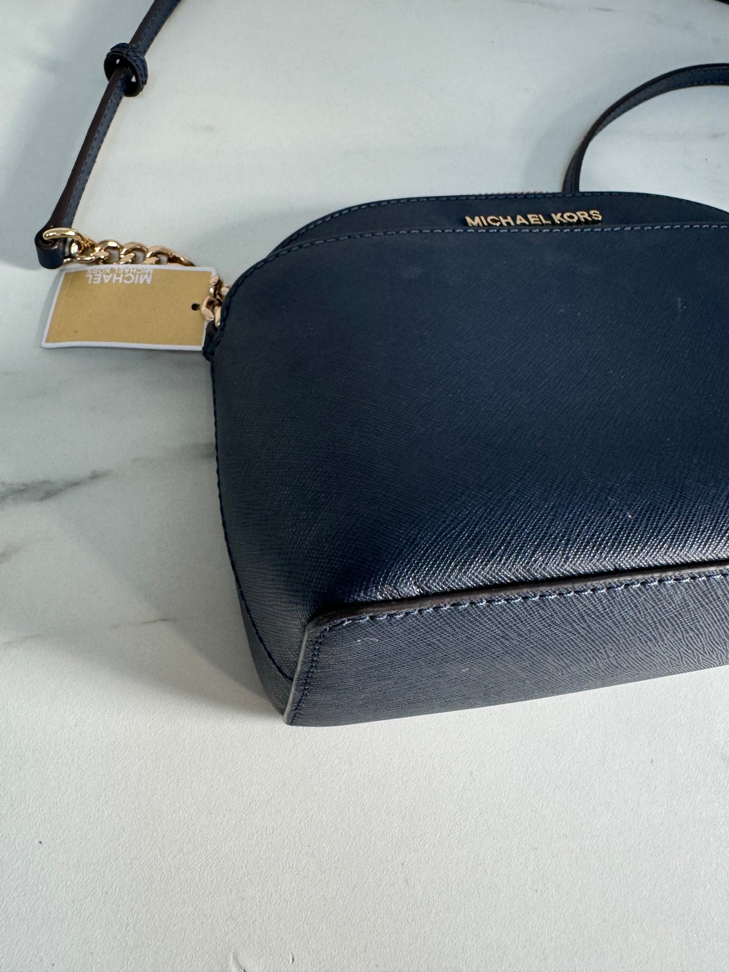 Michael Kors Emmy Dome shoulder bag - Navy blue