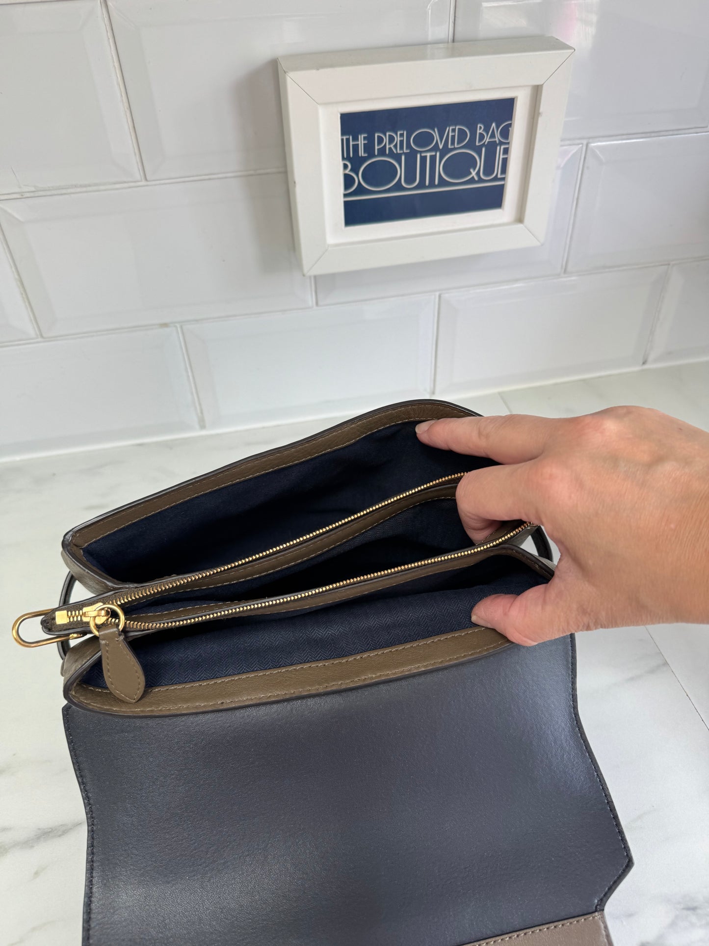 Mulberry Belted Bayswater Satchel - Dark Palm