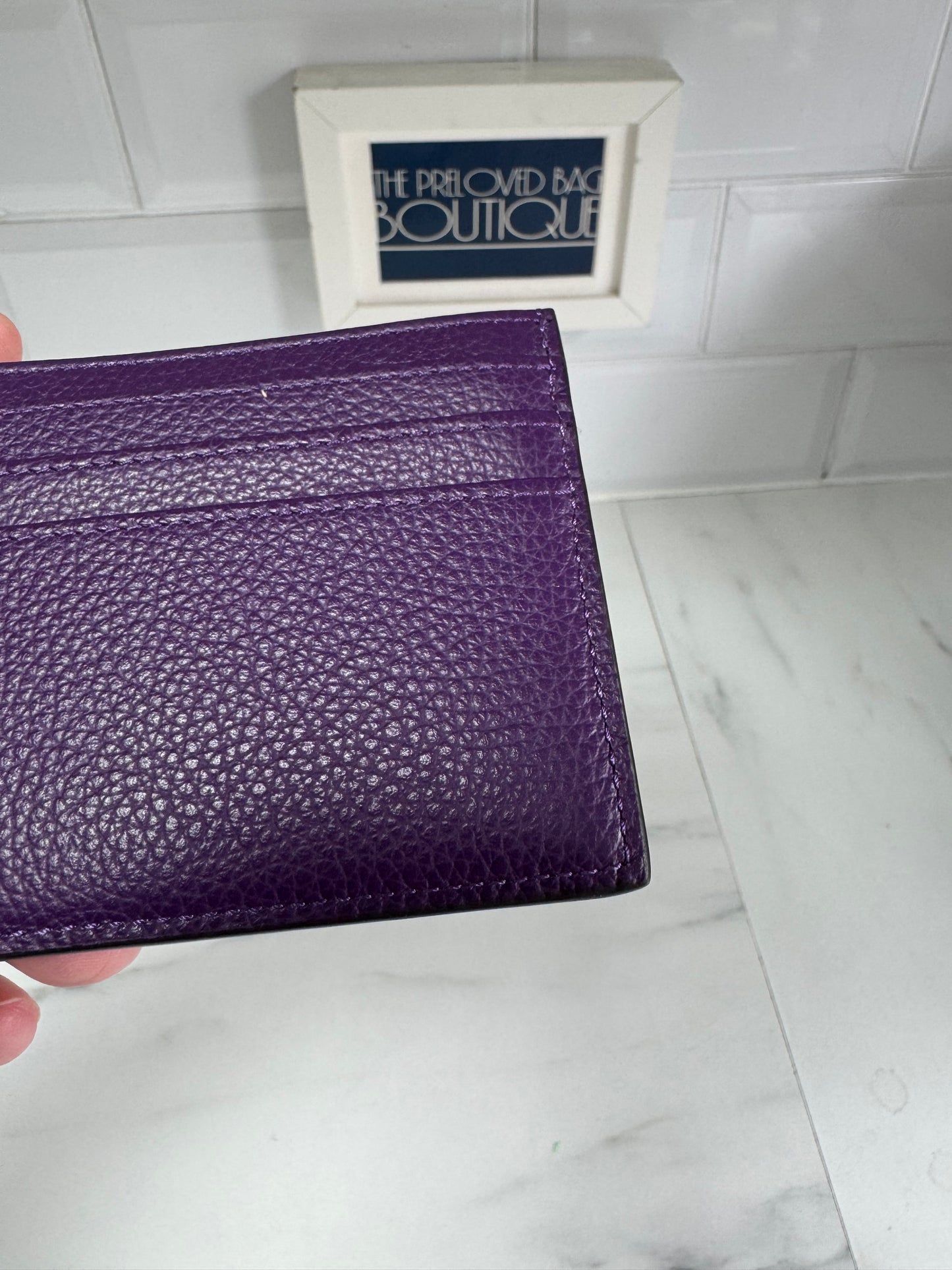 Mulberry Zipped Card Holder - Amethyst