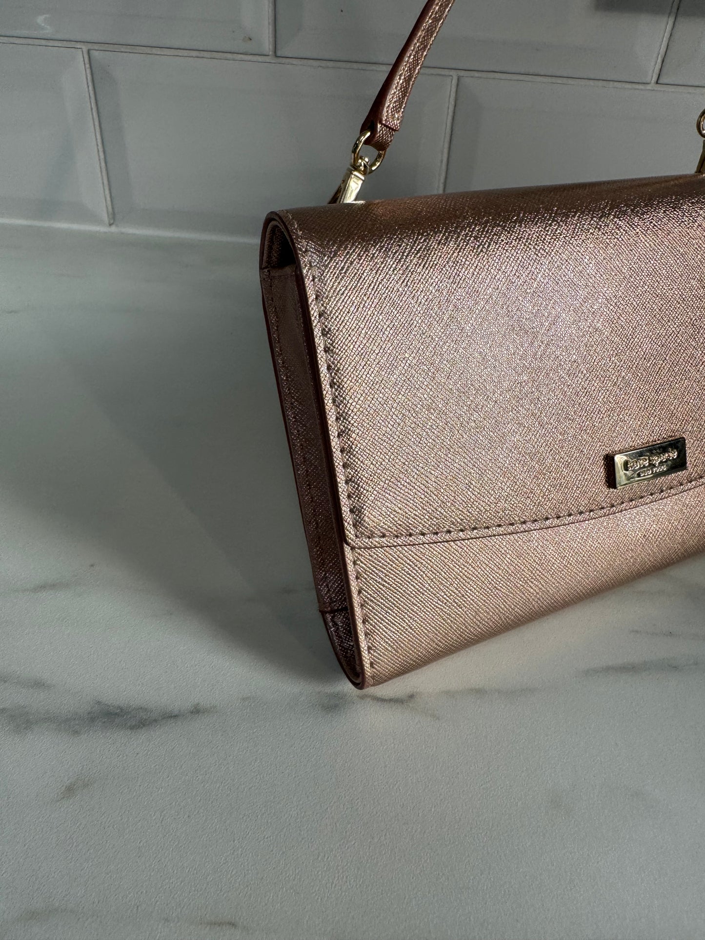 Kate Spade WOC - Metallic Rose Gold