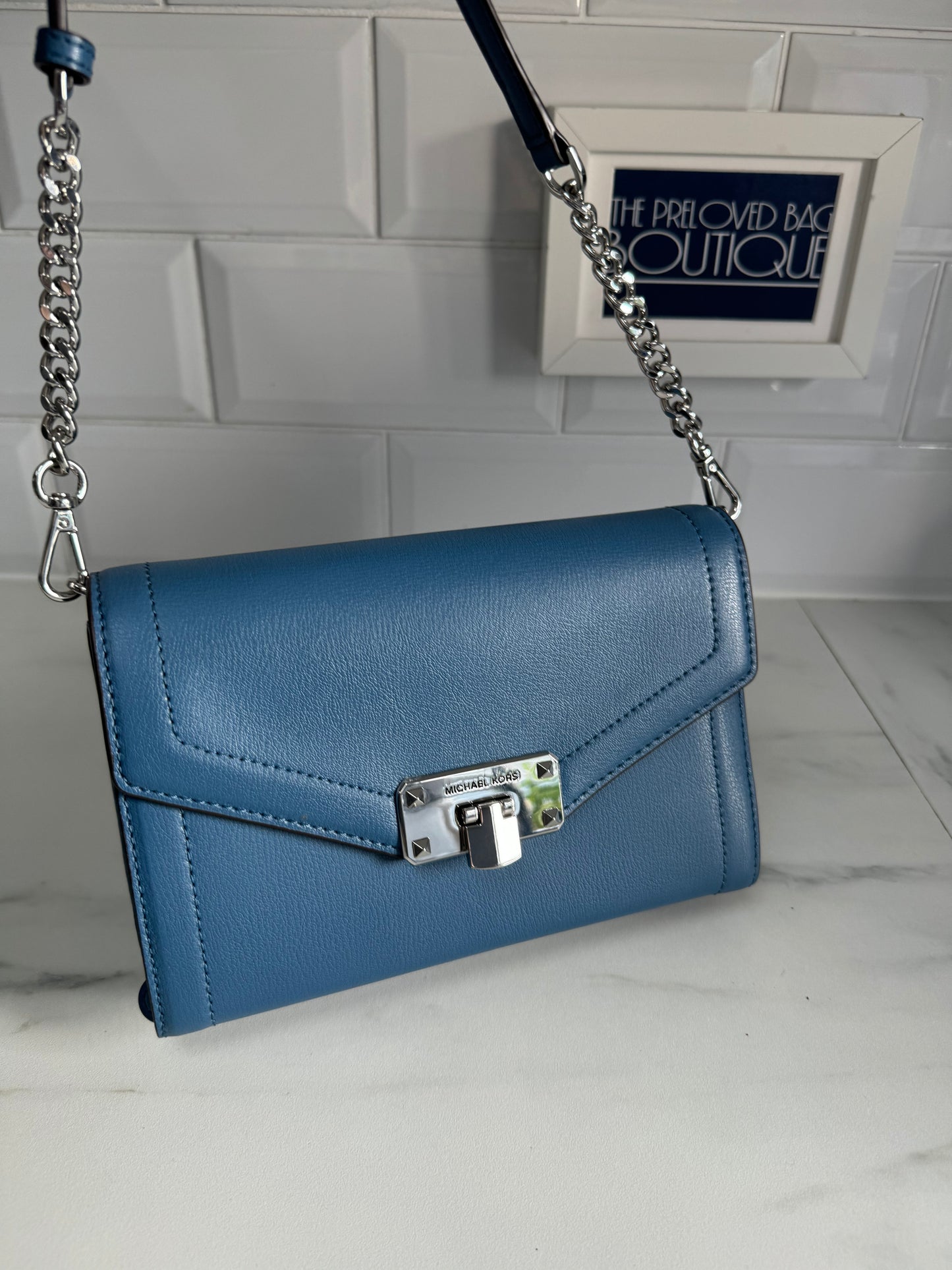 Michael Kors Kinsley WOC - Denim Blue