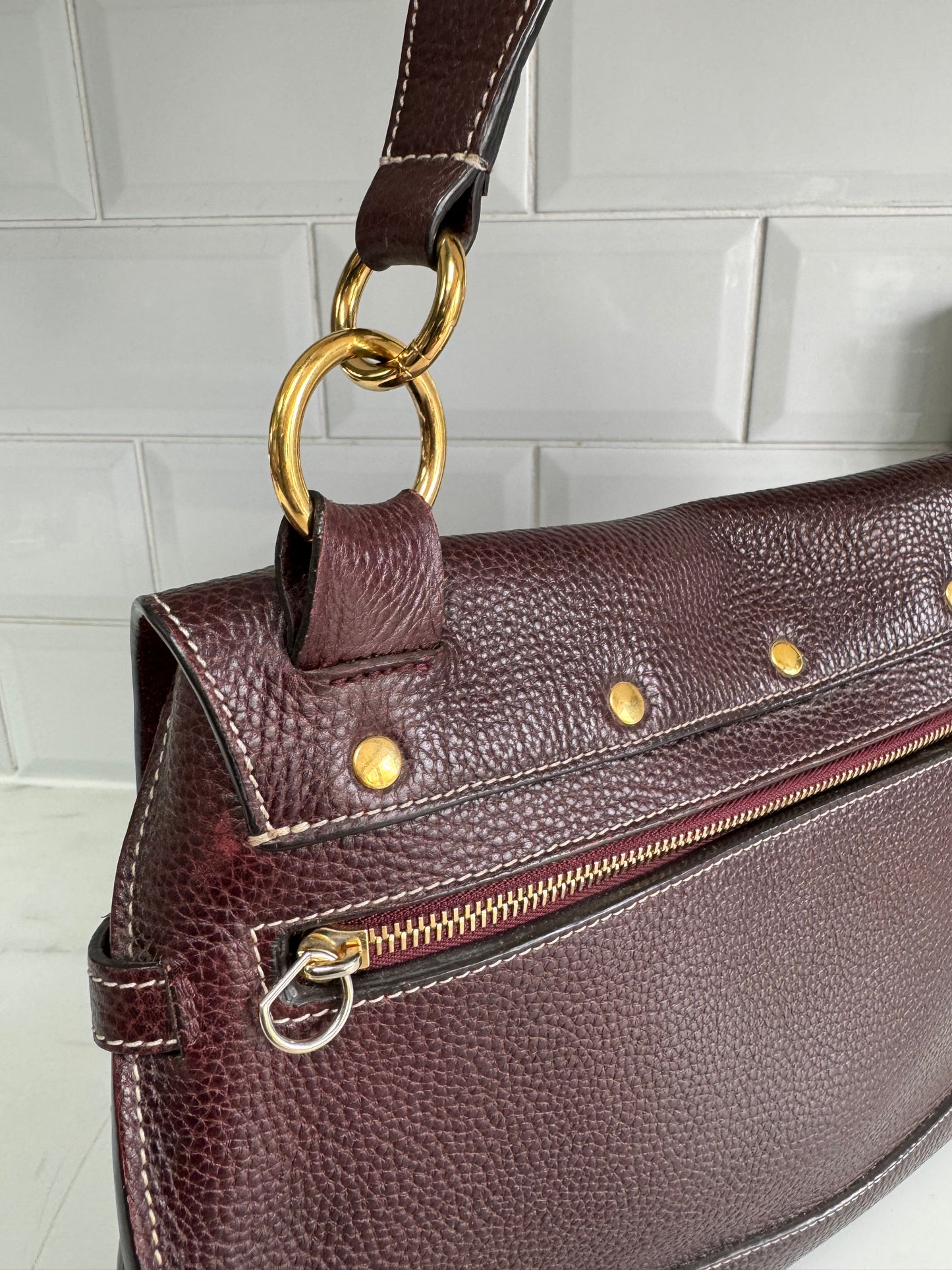 Mulberry Chiltern Satchel - Oxblood