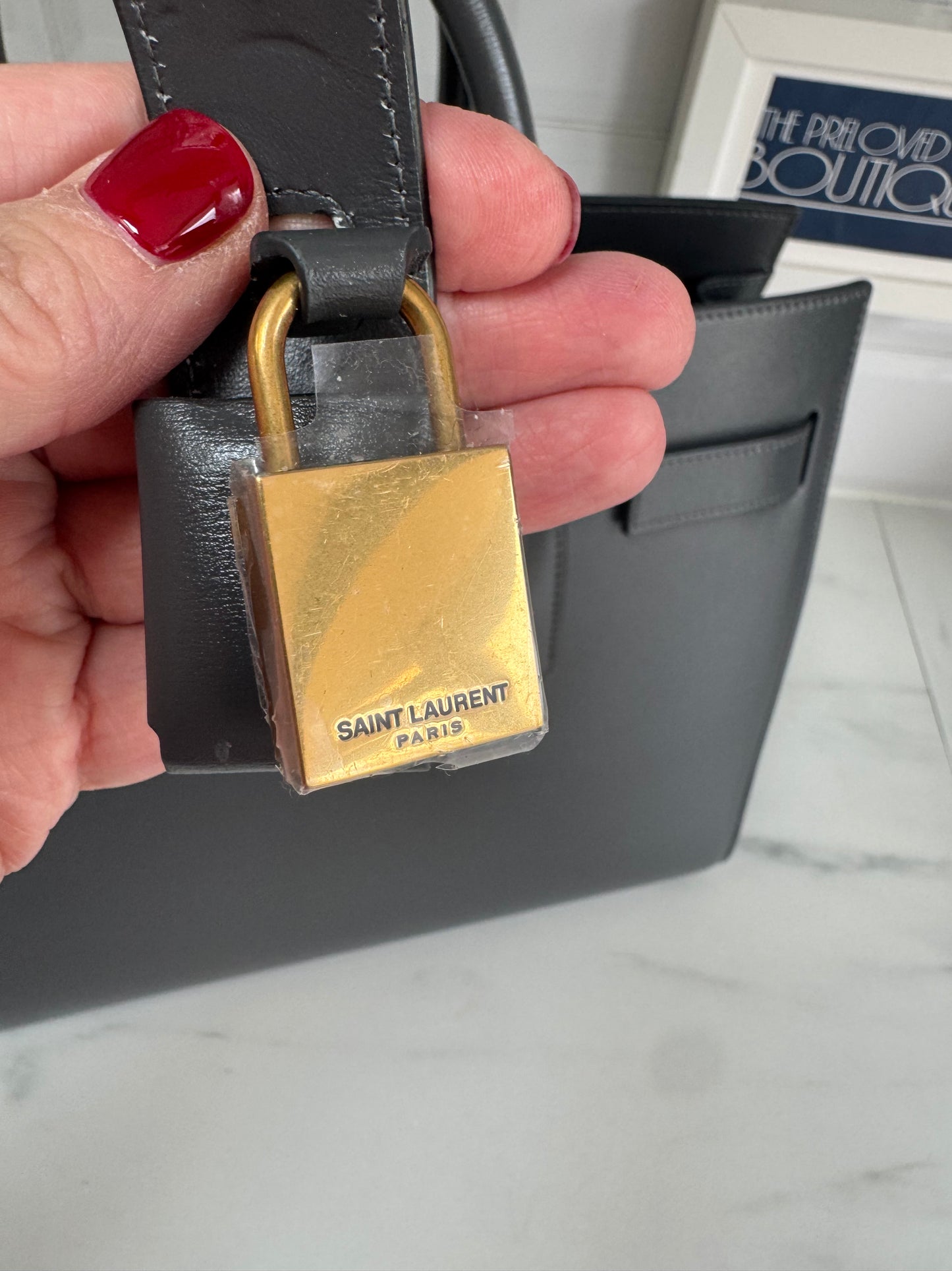Saint Laurent (YSL) Small Sac Du Jour - Grey