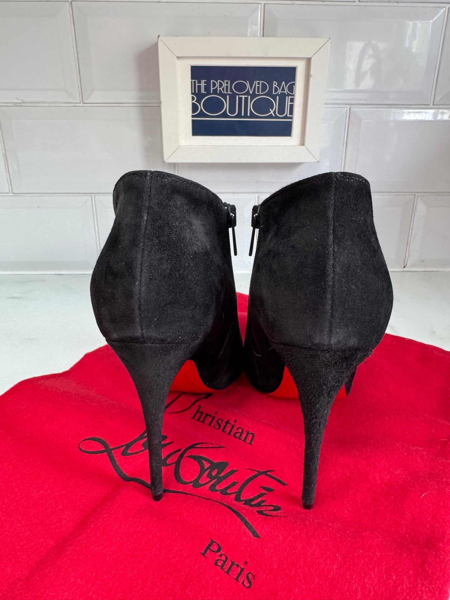 Christian Louboutin Gorgona 100 Shoe Boots - black