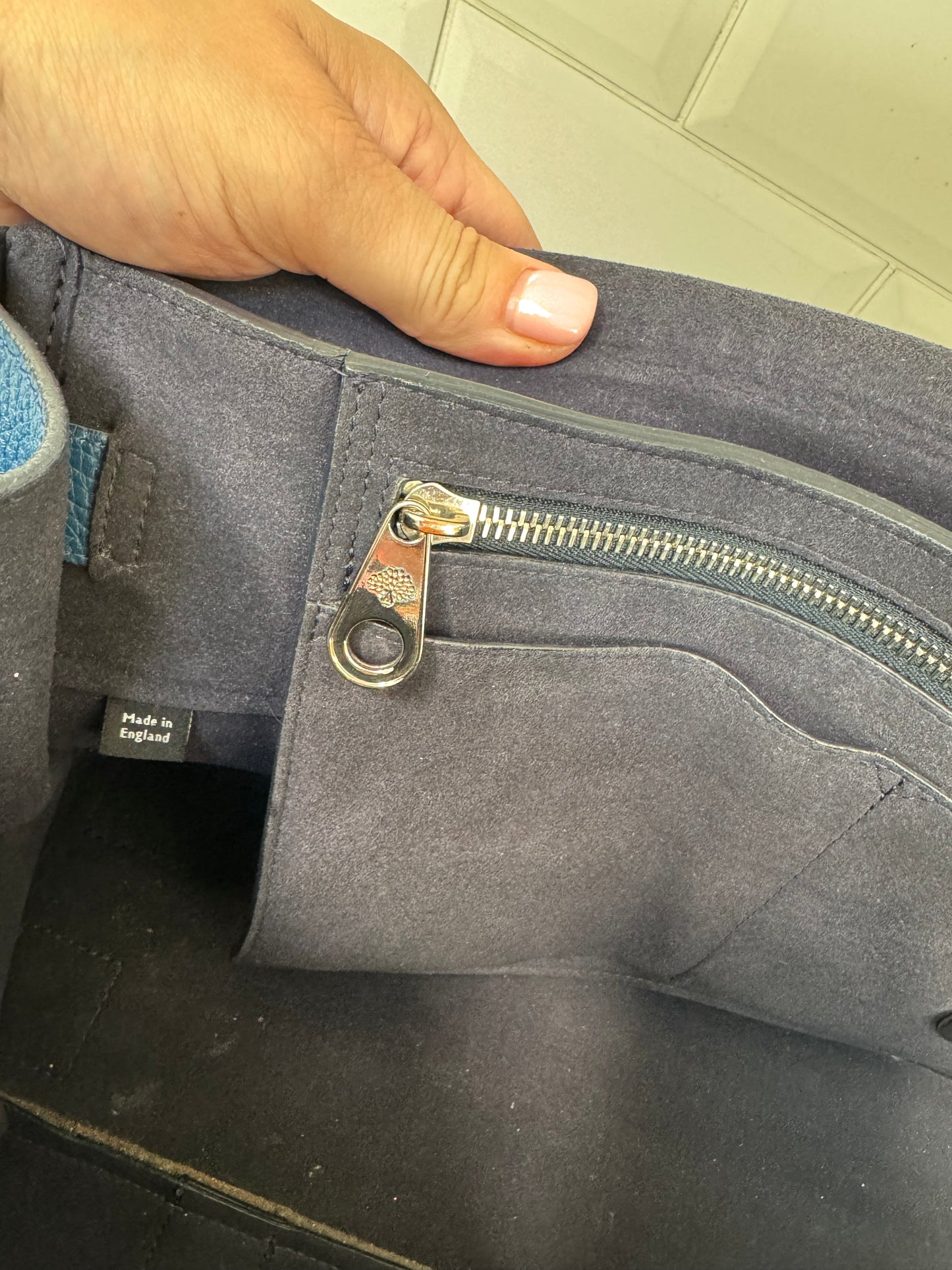 Mulberry Heritage Bayswater & Liner - Dark Blue