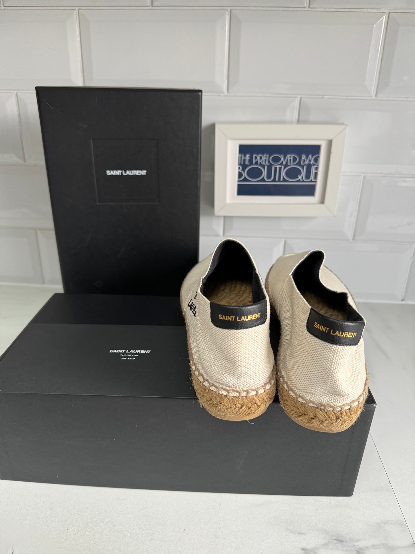 Saint Laurent Espadrilles - Cream