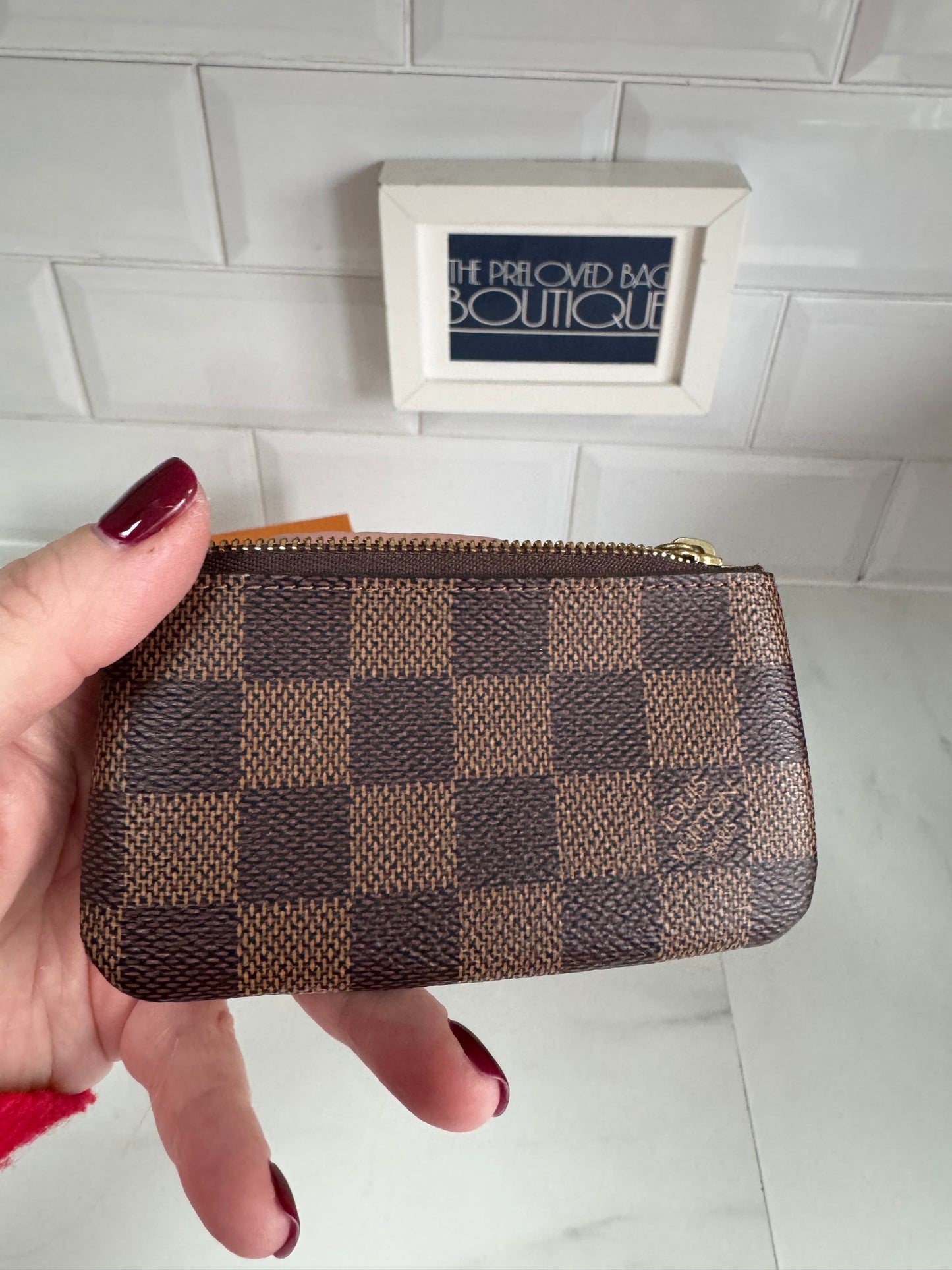 Louis Vuitton Key Pouch - Damier Ebene Brown
