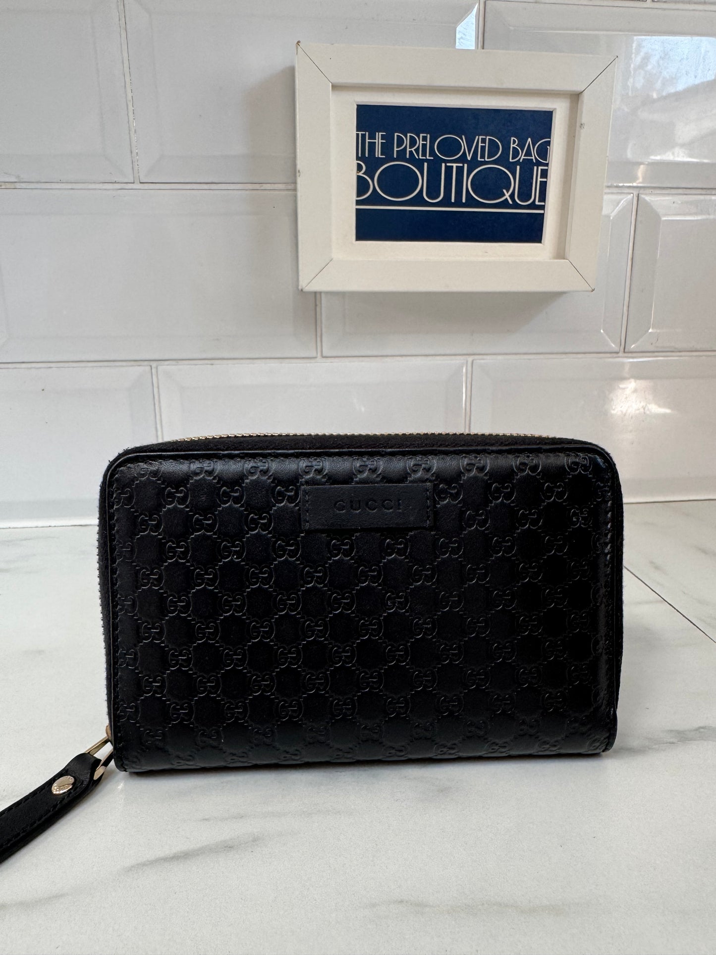 Gucci Guccissima Wallet - Black