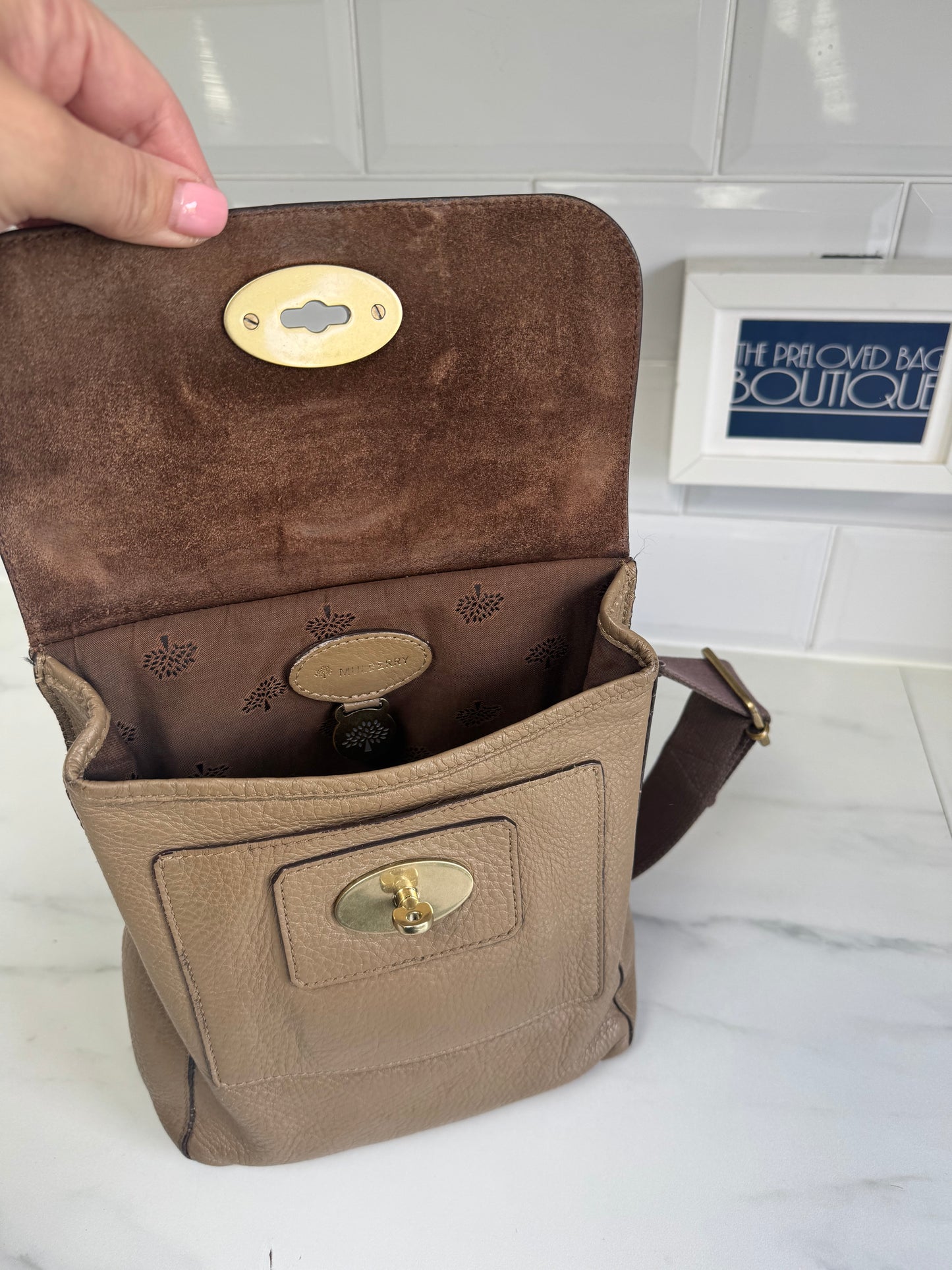 Mulberry Small Antony - Taupe
