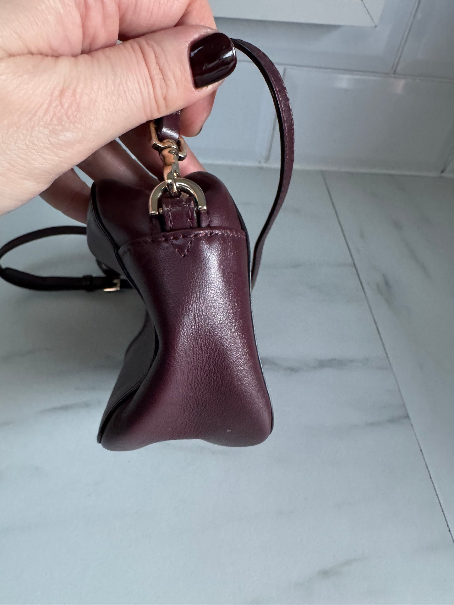Mulberry Blossom Pochette - Oxblood