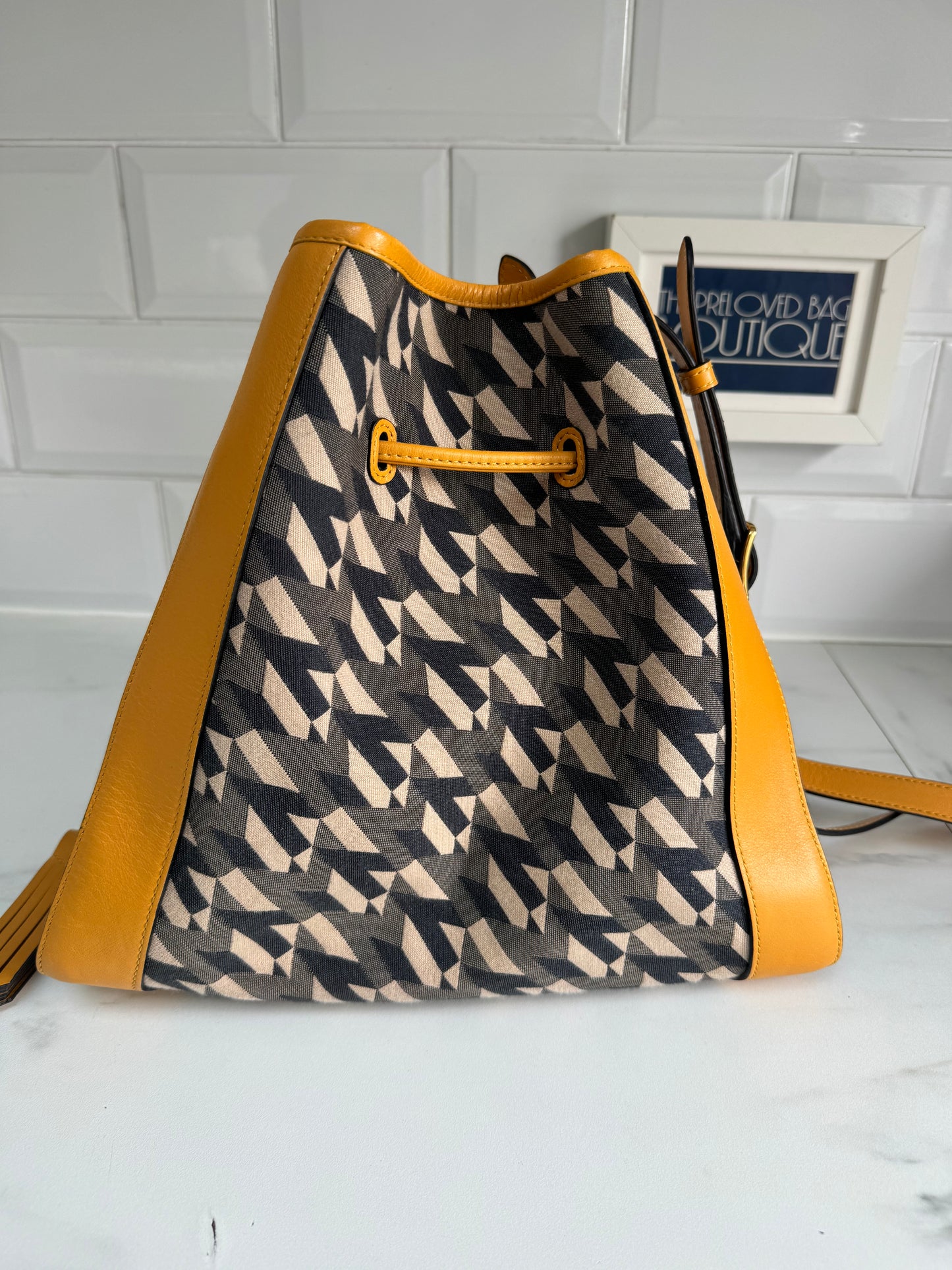 Mulberry Small Millie Tote - Deep Amber & Monogram