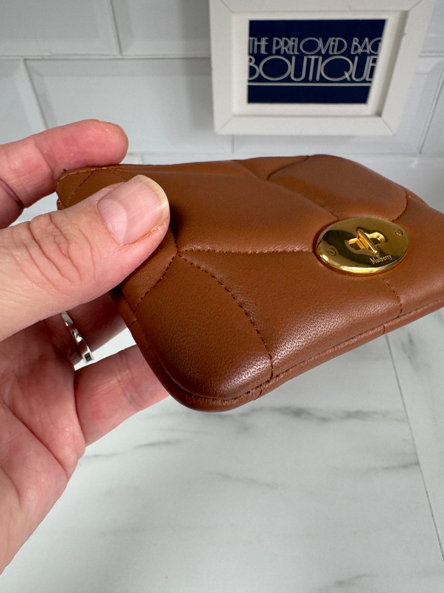 Mulberry Zipped Coin Purse - Tobacco