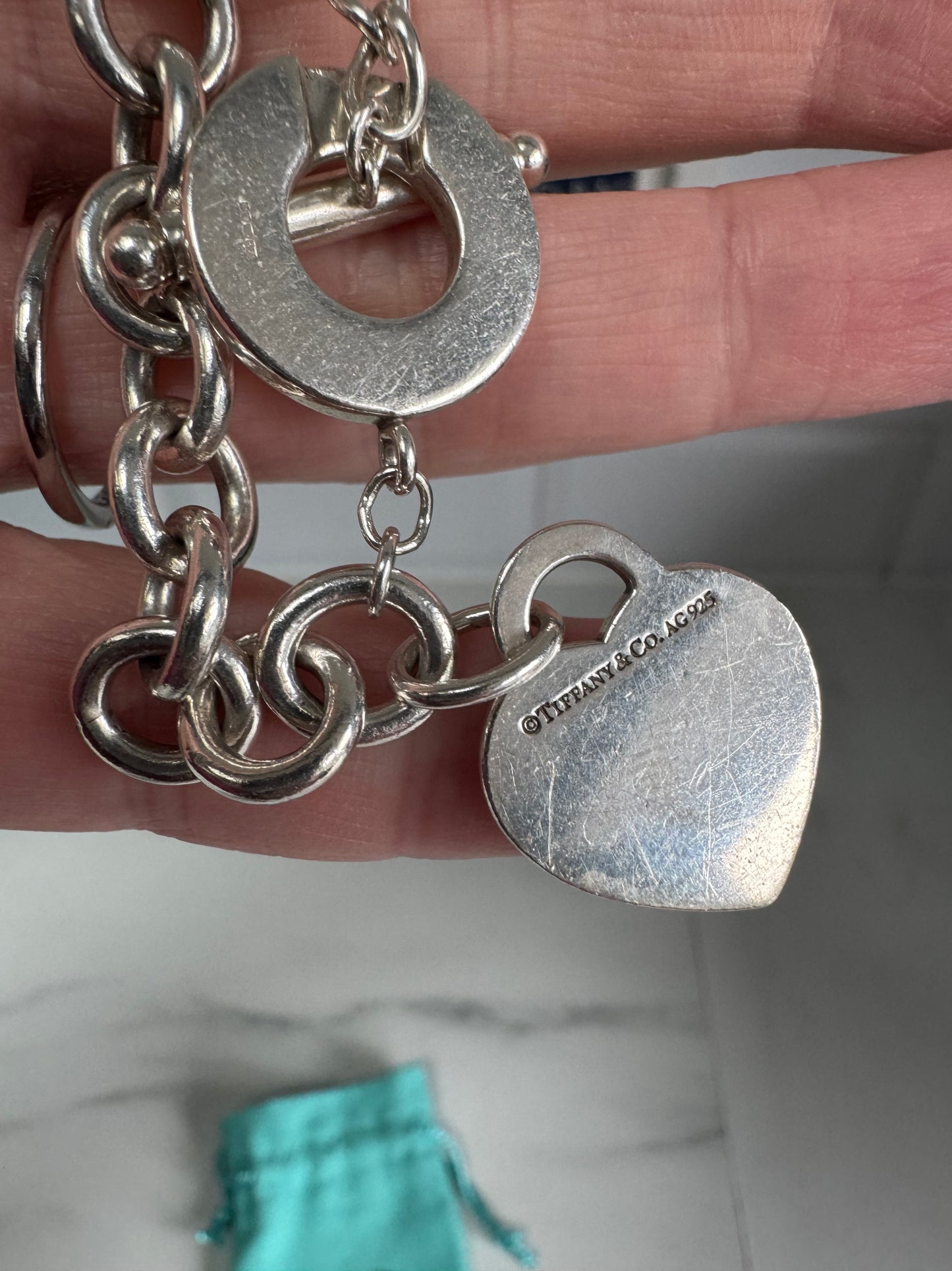 Tiffany & Co Toggle Heart Tag Bracelet - Silver