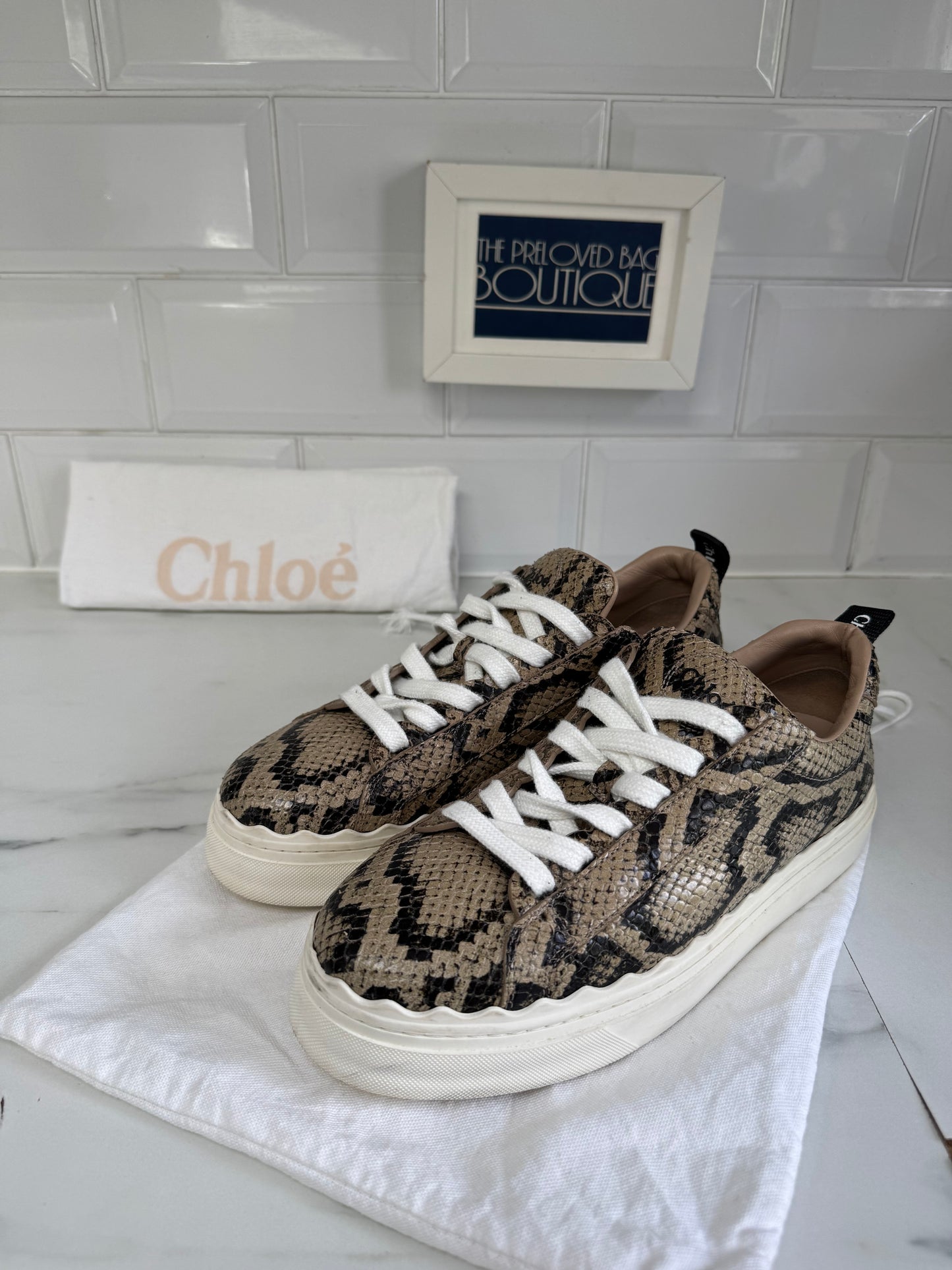 Chloé Trainers White, Grey and Black