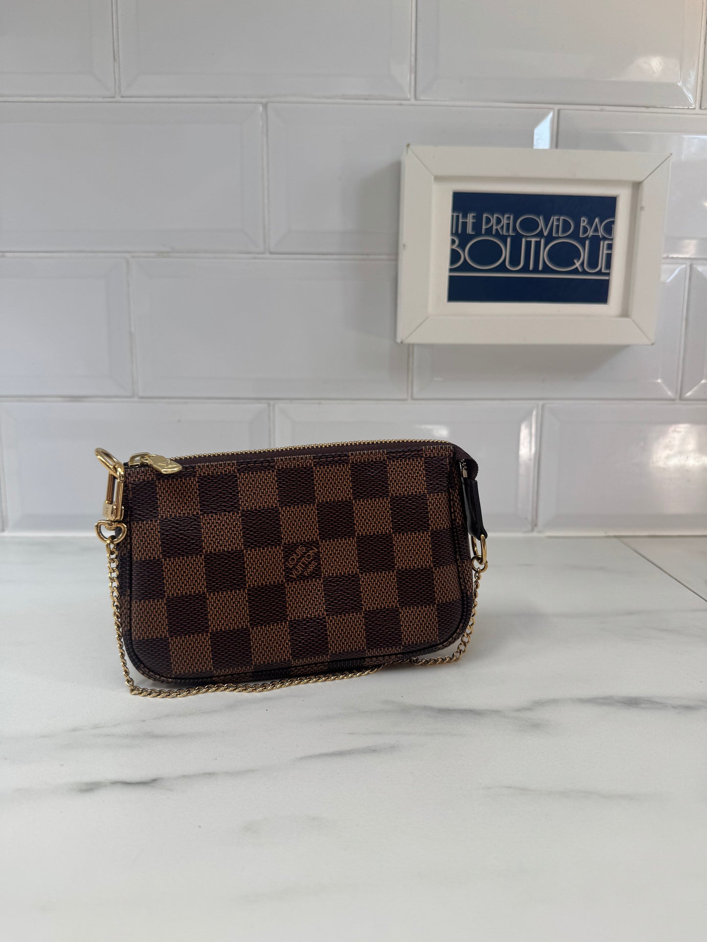 Louis Vuitton Mini Pochette Accessories - Damier Ebene